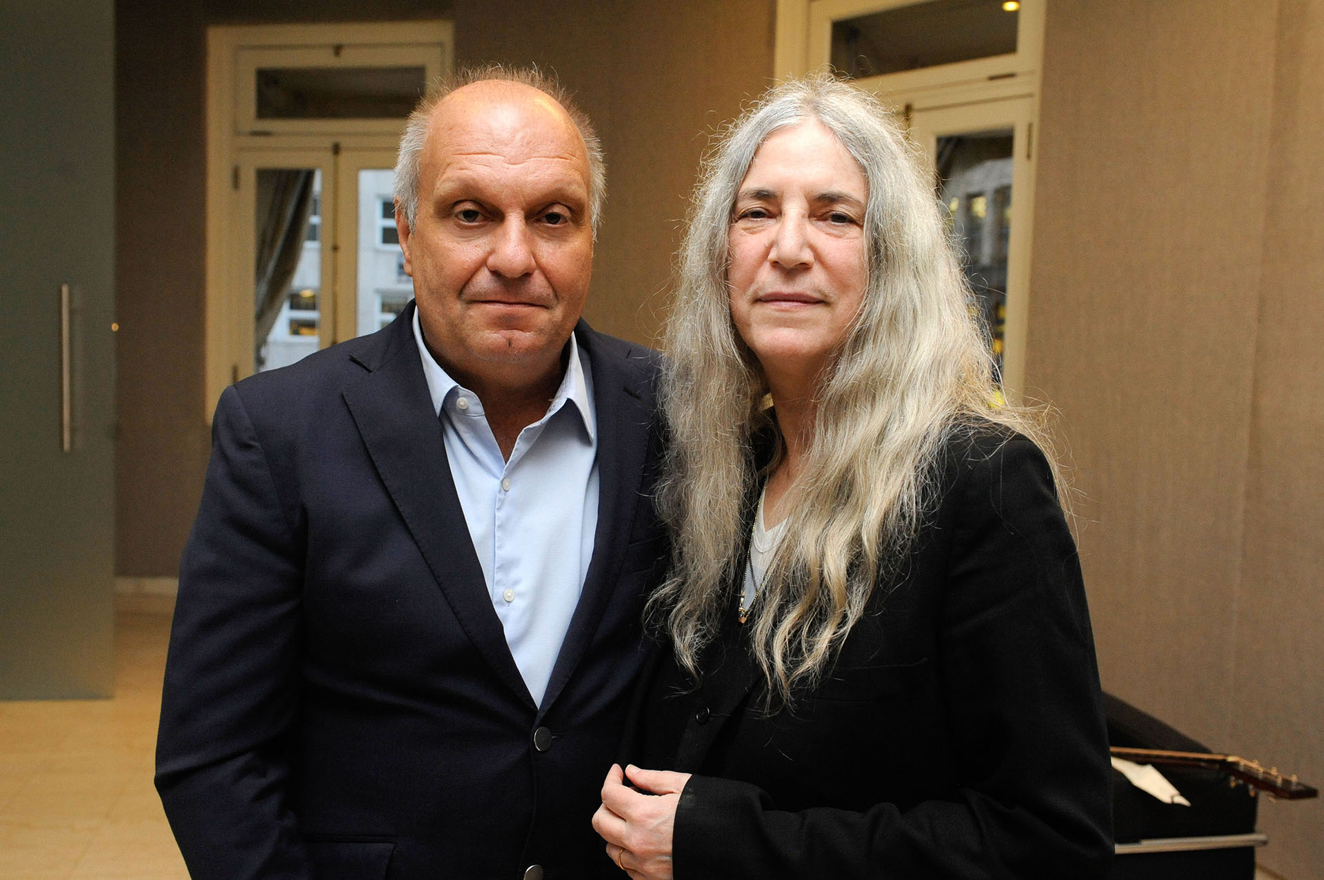 Hernán Lombardi, titular del Sistema Federal de Medios y la legendaria artista norteamericana Patti Smith