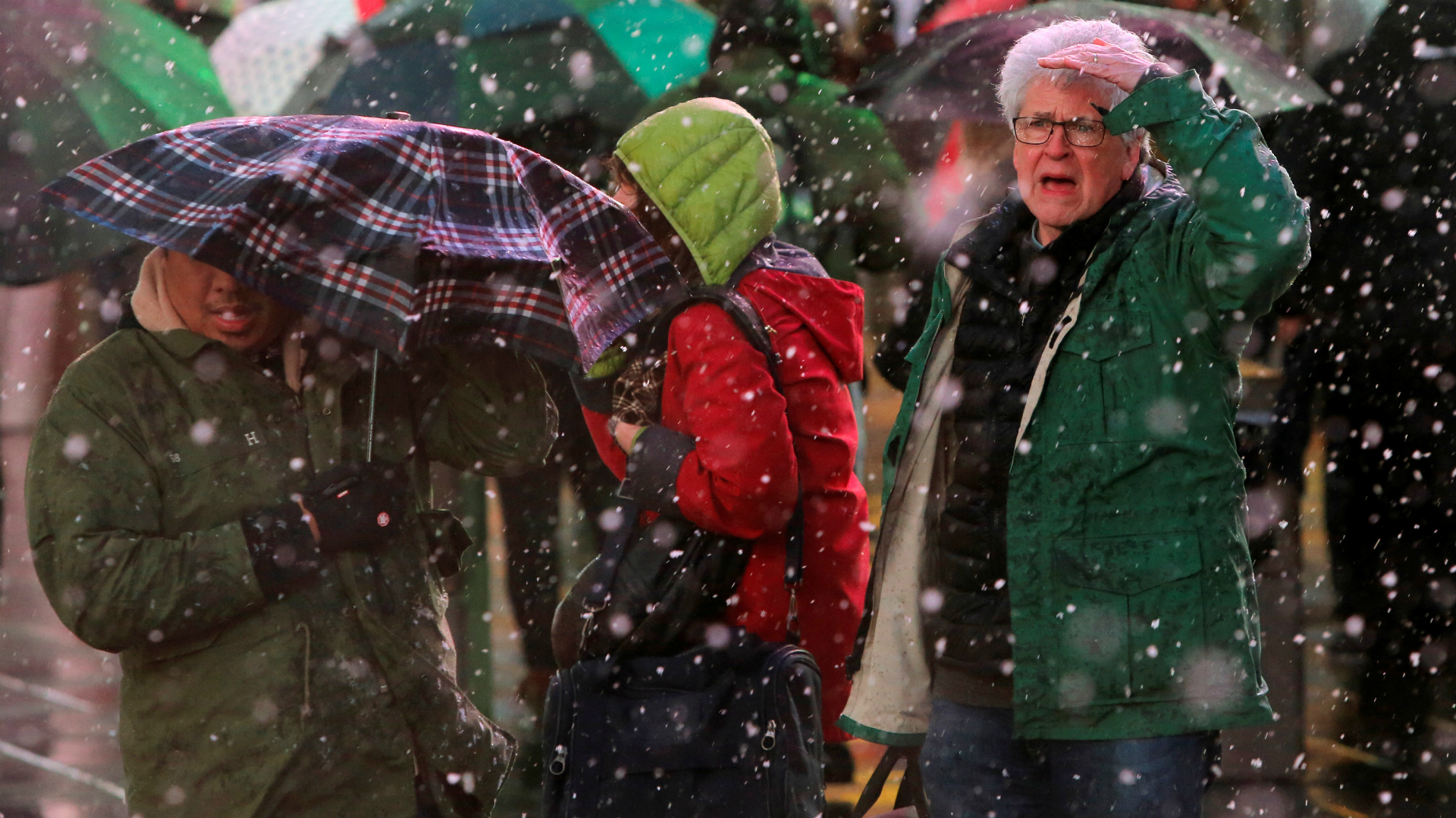 La tormenta se sintió con fuerza en la ciudad de Nueva York. (Reuters)