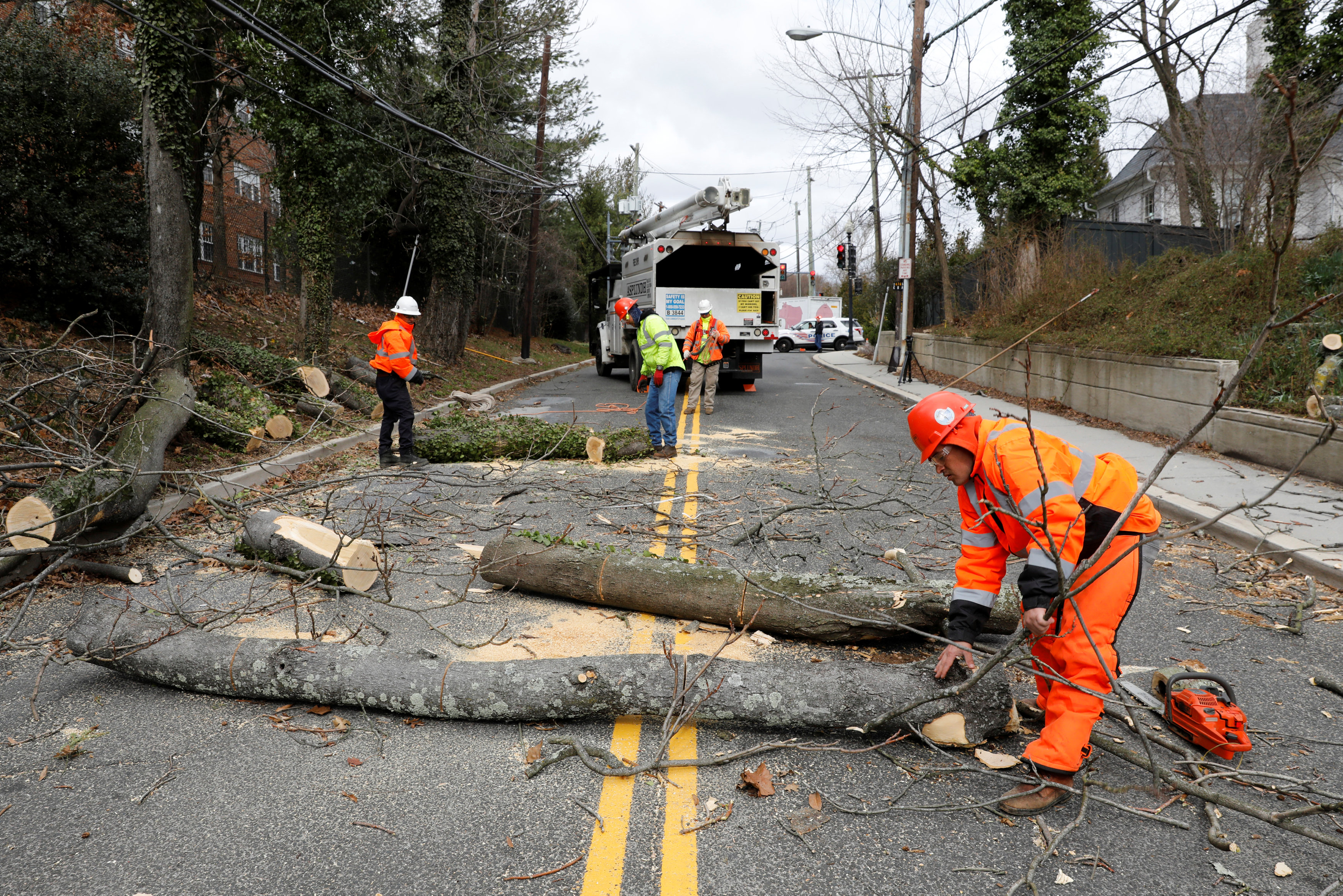 La tormenta causó estragos en Washington D.C. REUTERS/Yuri Gripas