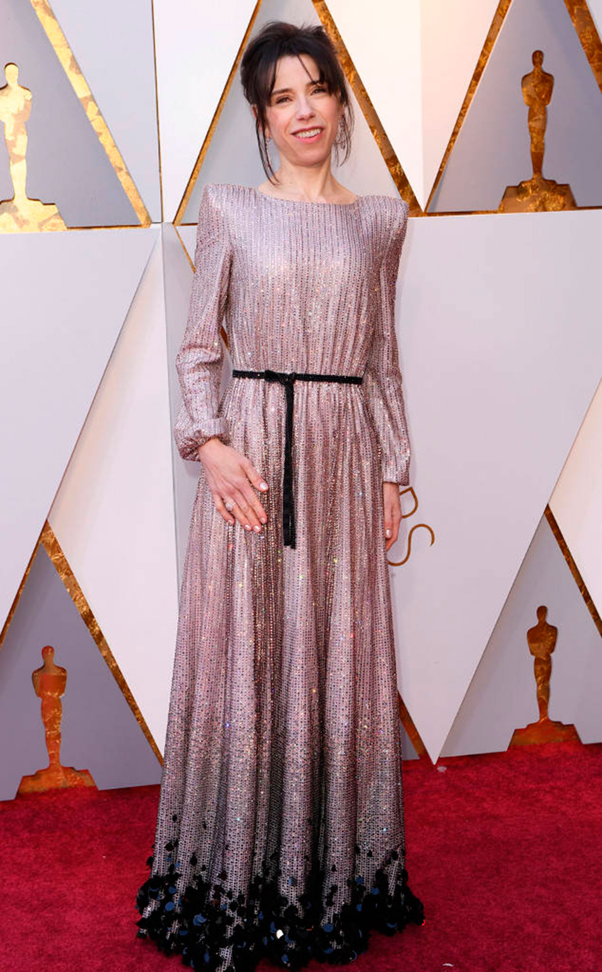Sally Hawkins con un Armani Privé (Foto gentileza E!)