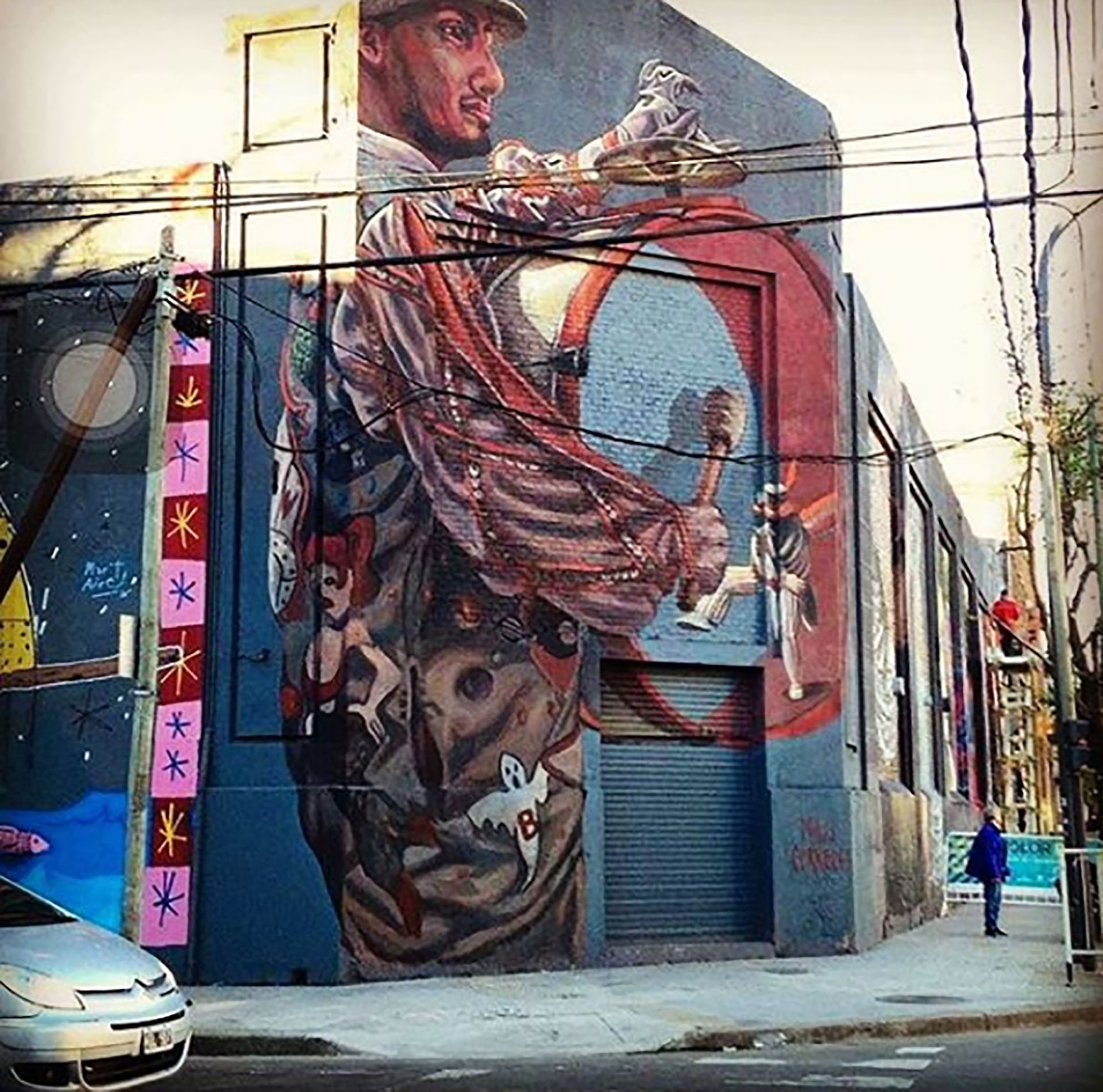 Una de las paredes de la artista en Buenos Aires