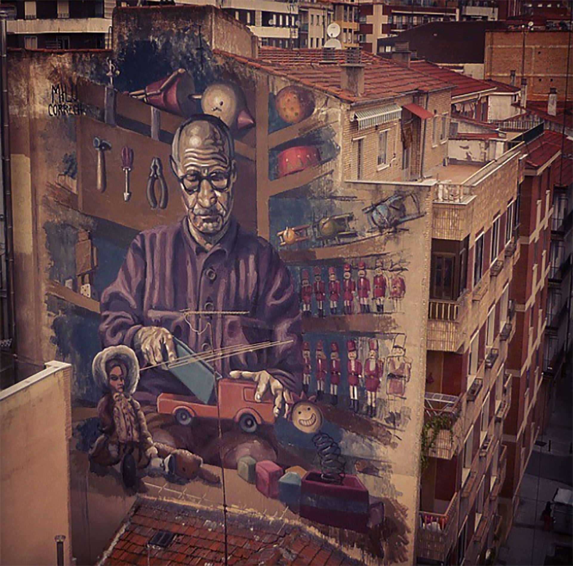 “Juguetero”, obra de Milu Correch en Salamanca, España