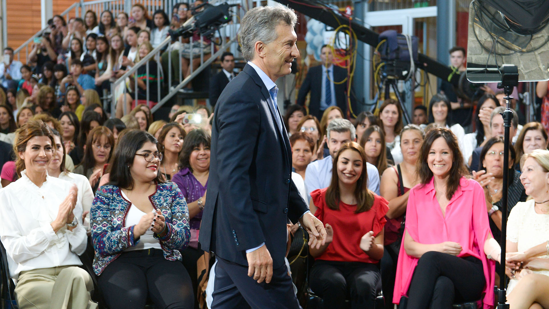 Mauricio Macri durante un acto por el Día Internacional de la Mujer el pasado 8 de marzo
