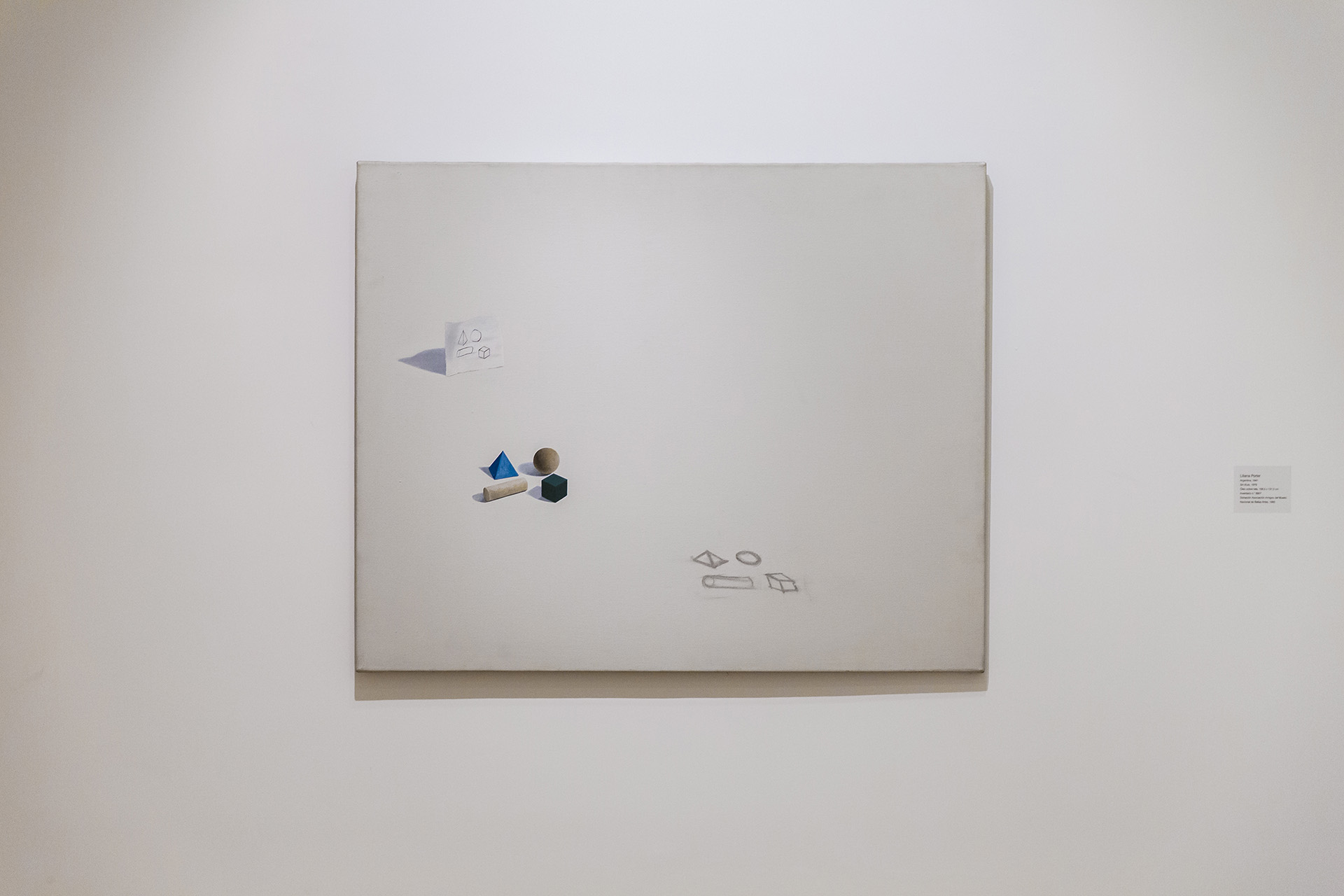 Liliana Porter (Argentina, 1941). Sin título, 1979. Óleo sobre tela, 106,5 x 131,5 cm. Donación Asociación Amigos del Museo Nacional de Bellas Artes, 1985 (MNBA)