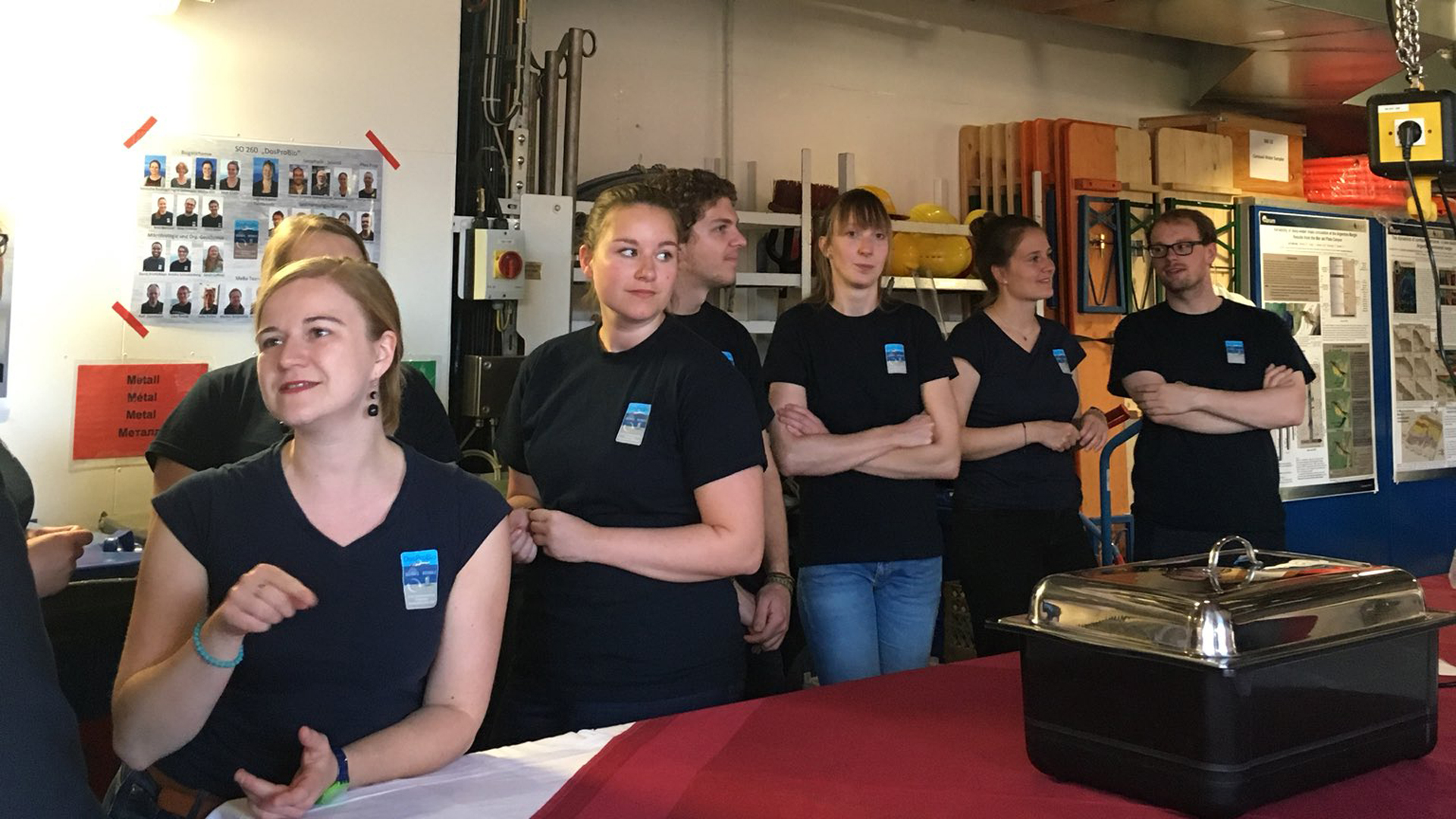 Parte de la tripulación de científicos (Foto: @norabar)