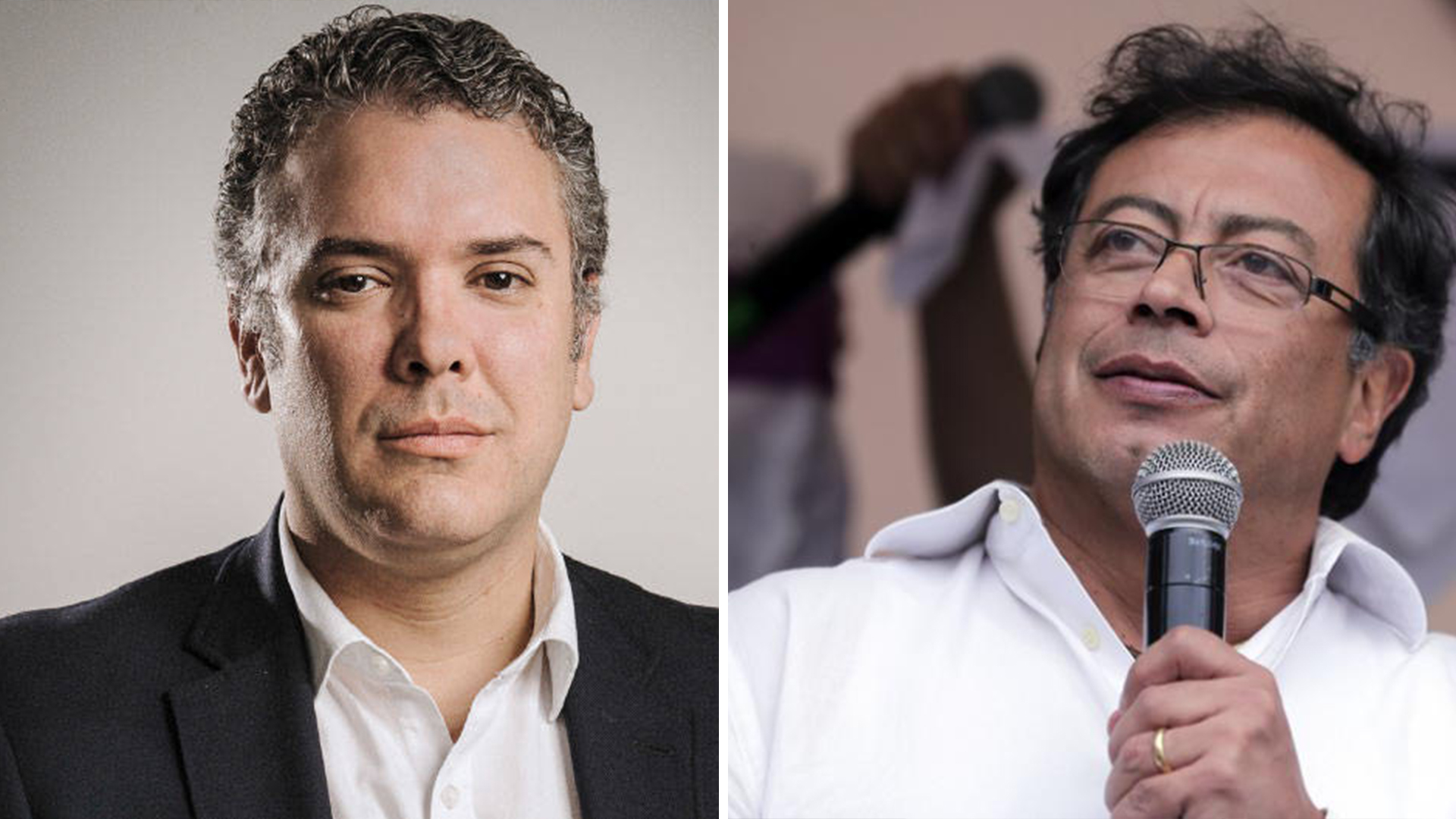 Iván Duque y Gustavo Petro
