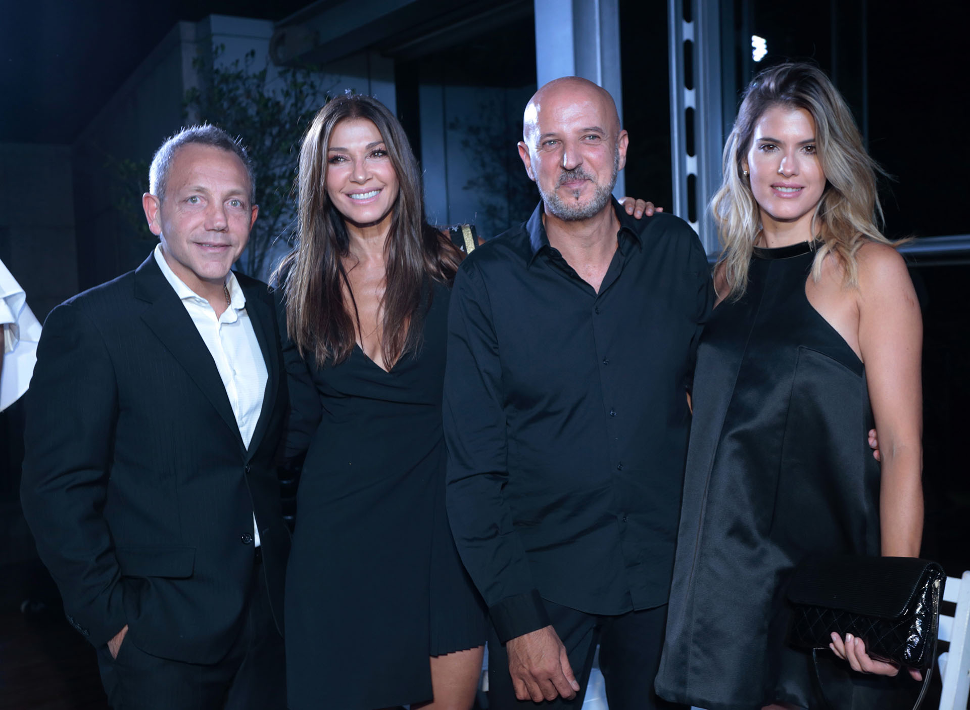 El organizador Guillermo Azar, Cathy Fulop, el diseñador Fabián Zitta y Mery del Cerro