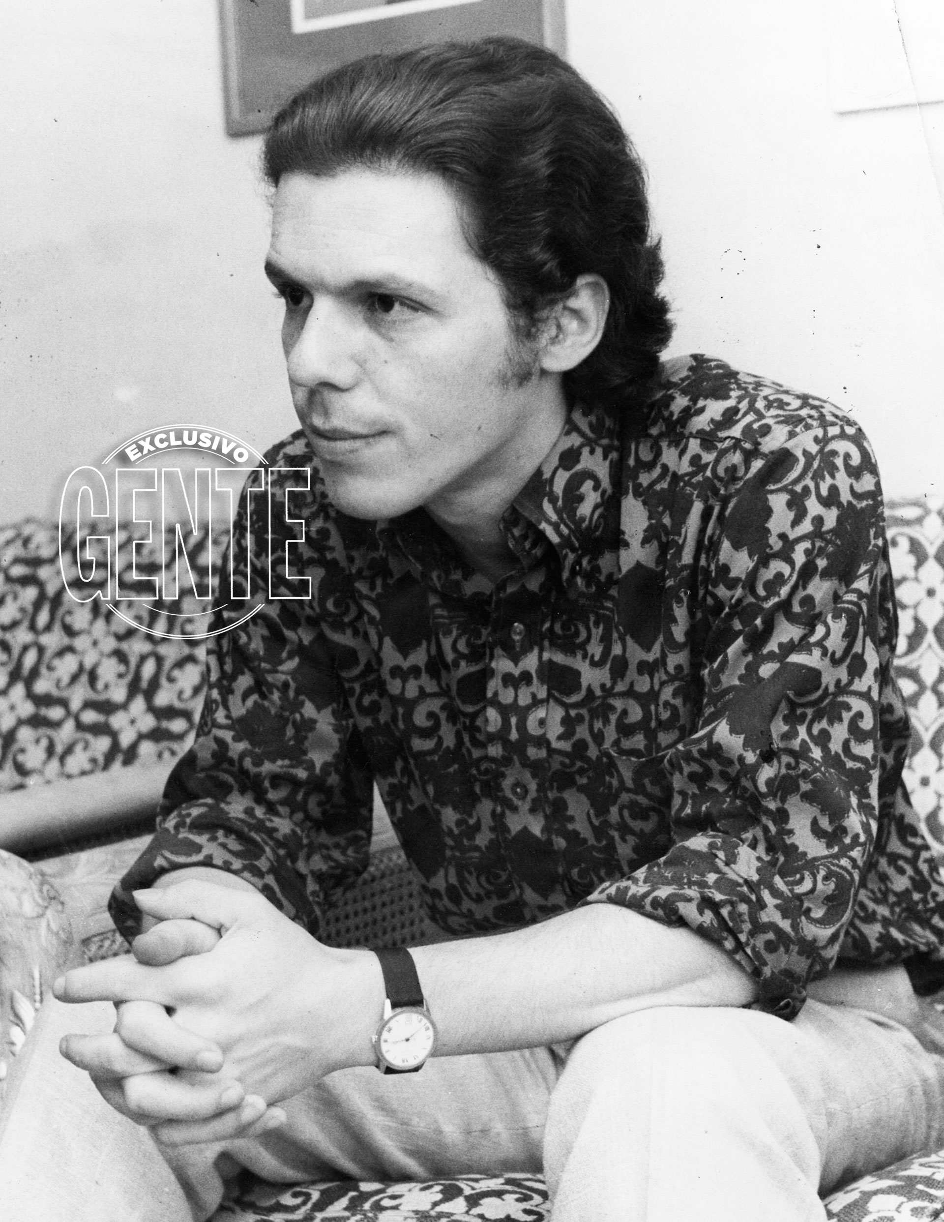 Con el pelo un poco más largo en 1970, look que mantendría a lo largo de los años. (Foto archivo GENTE)
