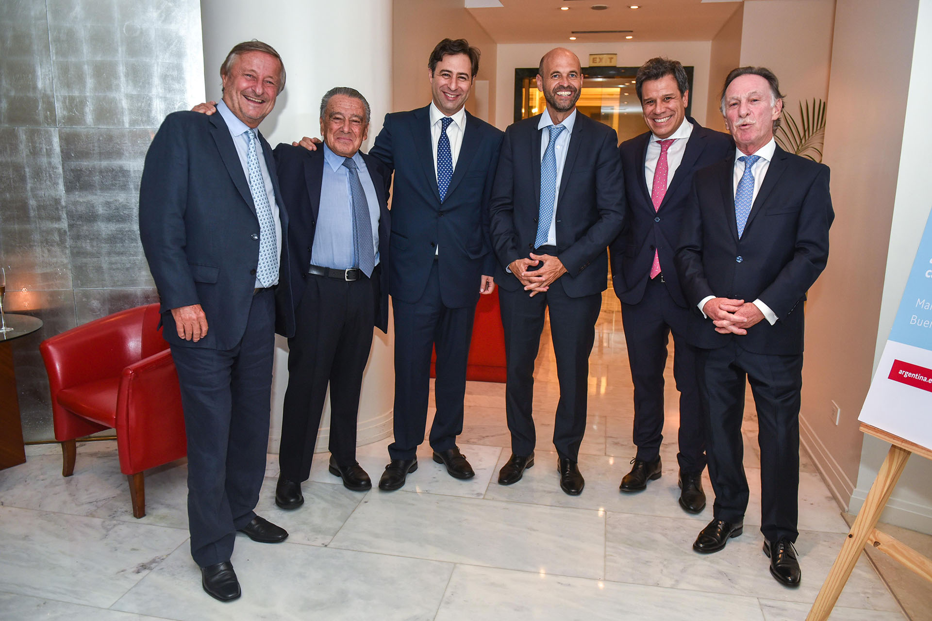 Cristiano Rattazzi, Eduardo Eurnekian, Martín Eurnekian, Guillermo Dietrich, Facundo Manes y Gustavo Weiss