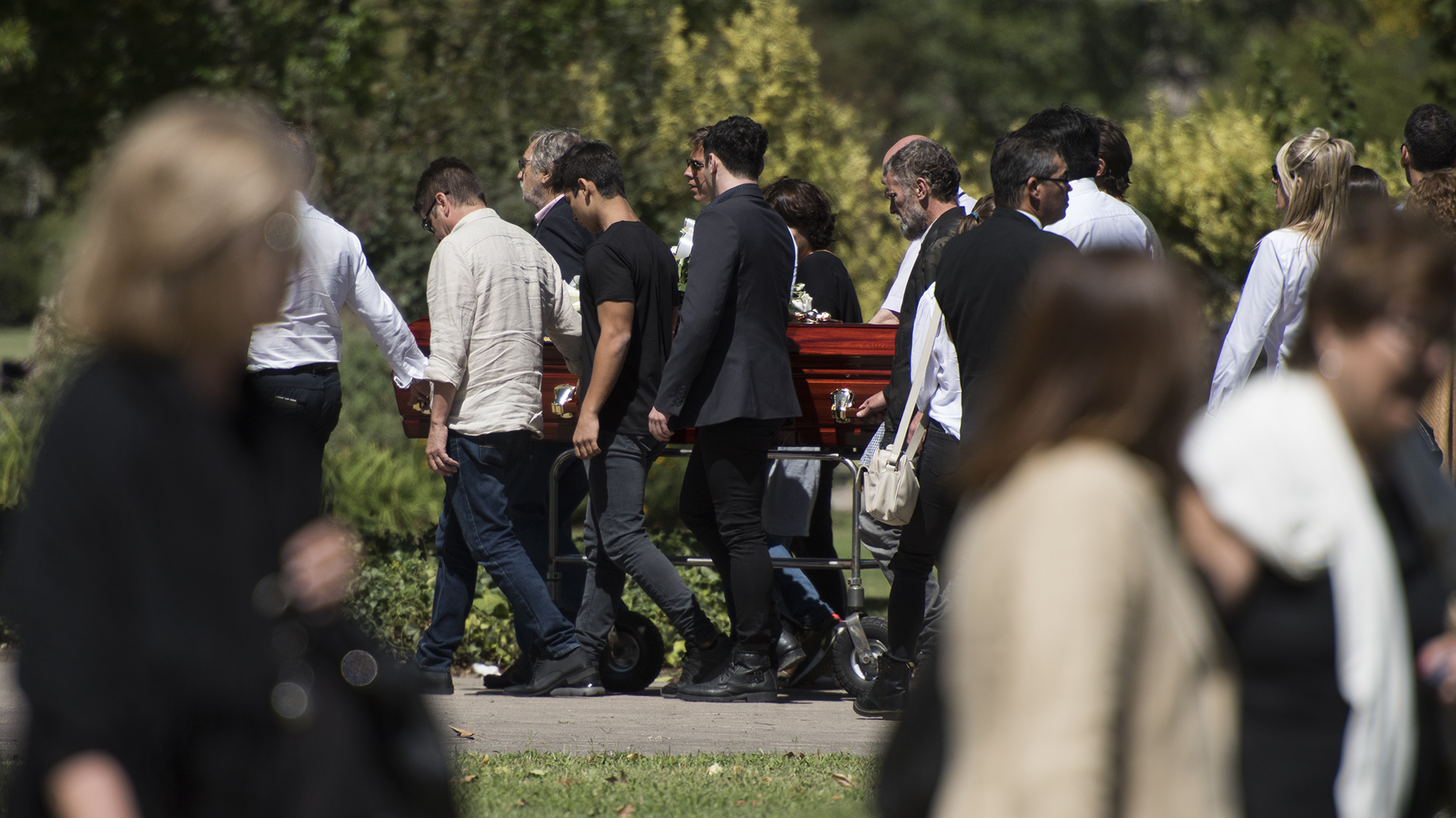 El entierro se llevó a cabo este mediodía en Pilar