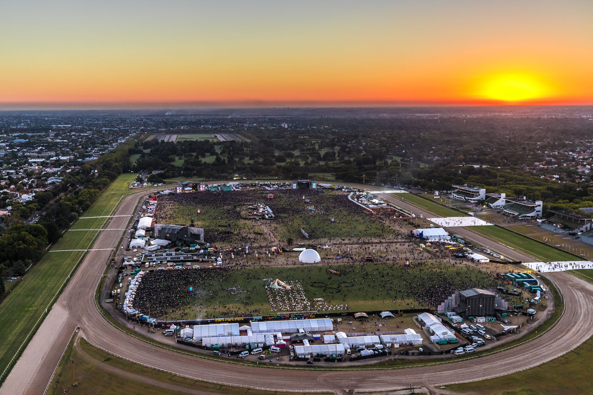 El atardecer en Lollapalooza