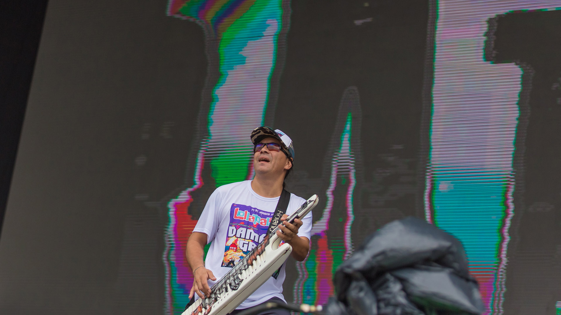 Pablo Lescano y su grupo Damas Gratis en Lollapalooza