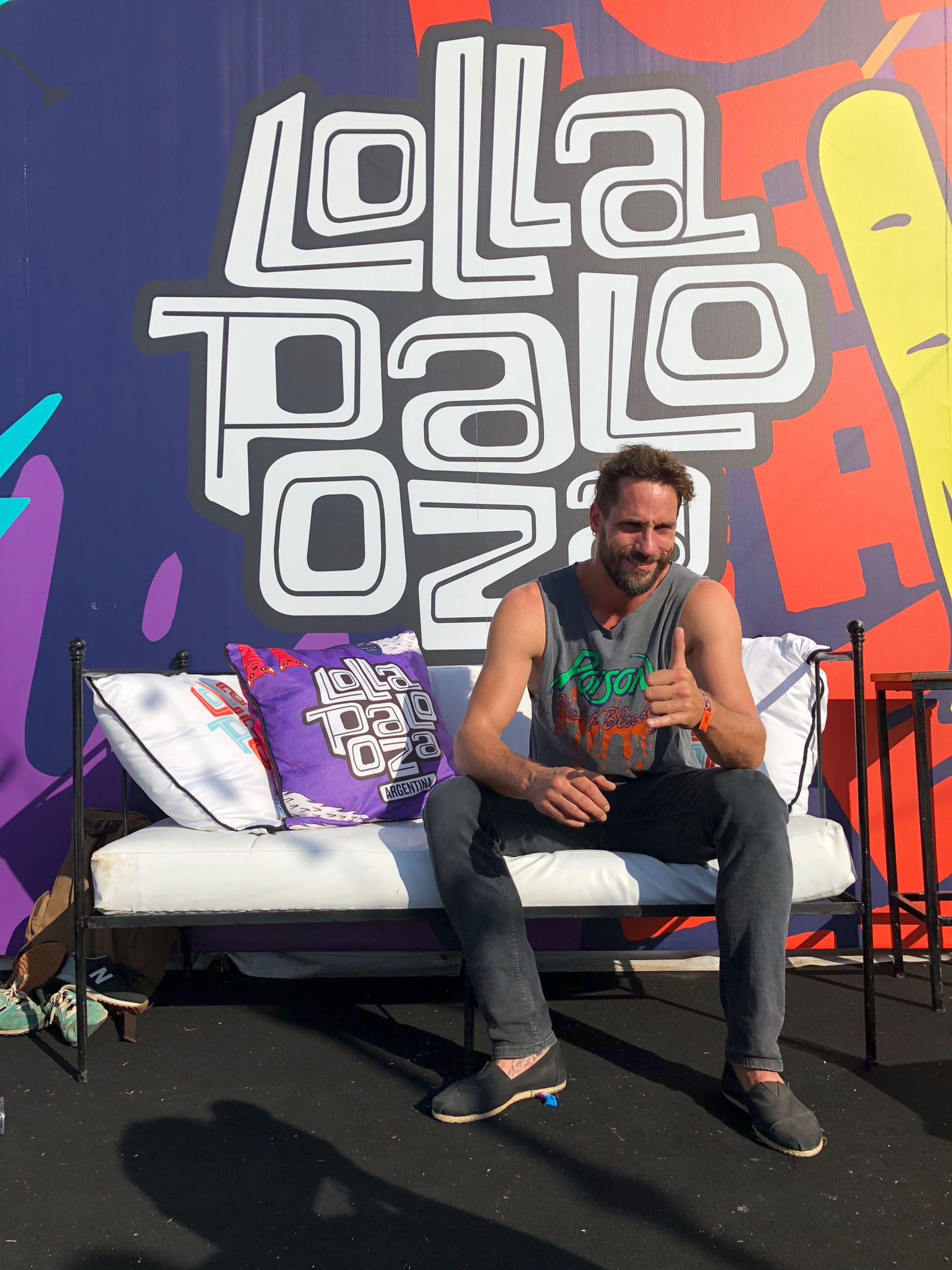 Gonzalo Valenzuela, fan del Lollapalooza