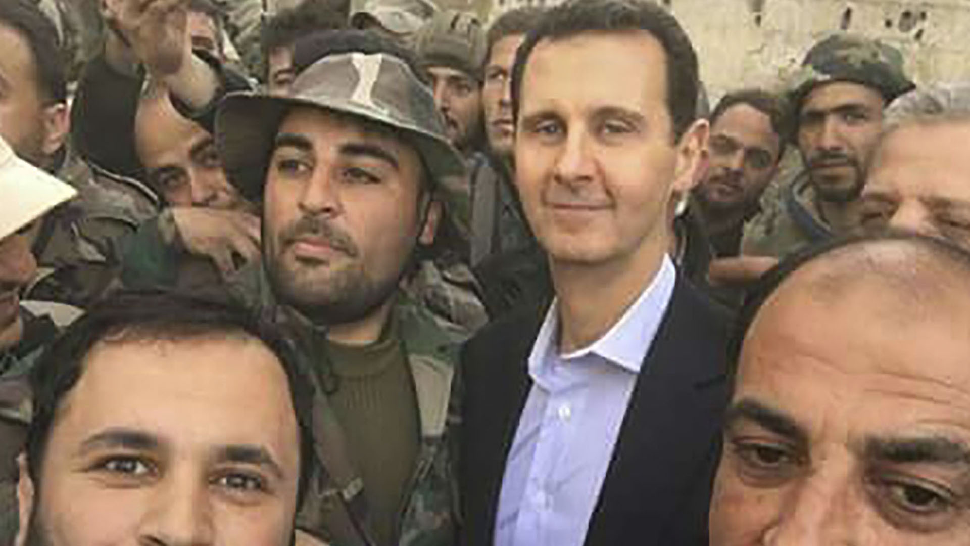 Bashar al Assad, en Guta Oriental