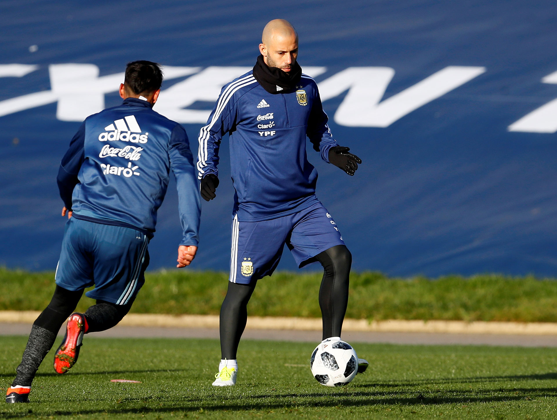 Javier Mascherano llegó el lunes por la madrugada desde China
