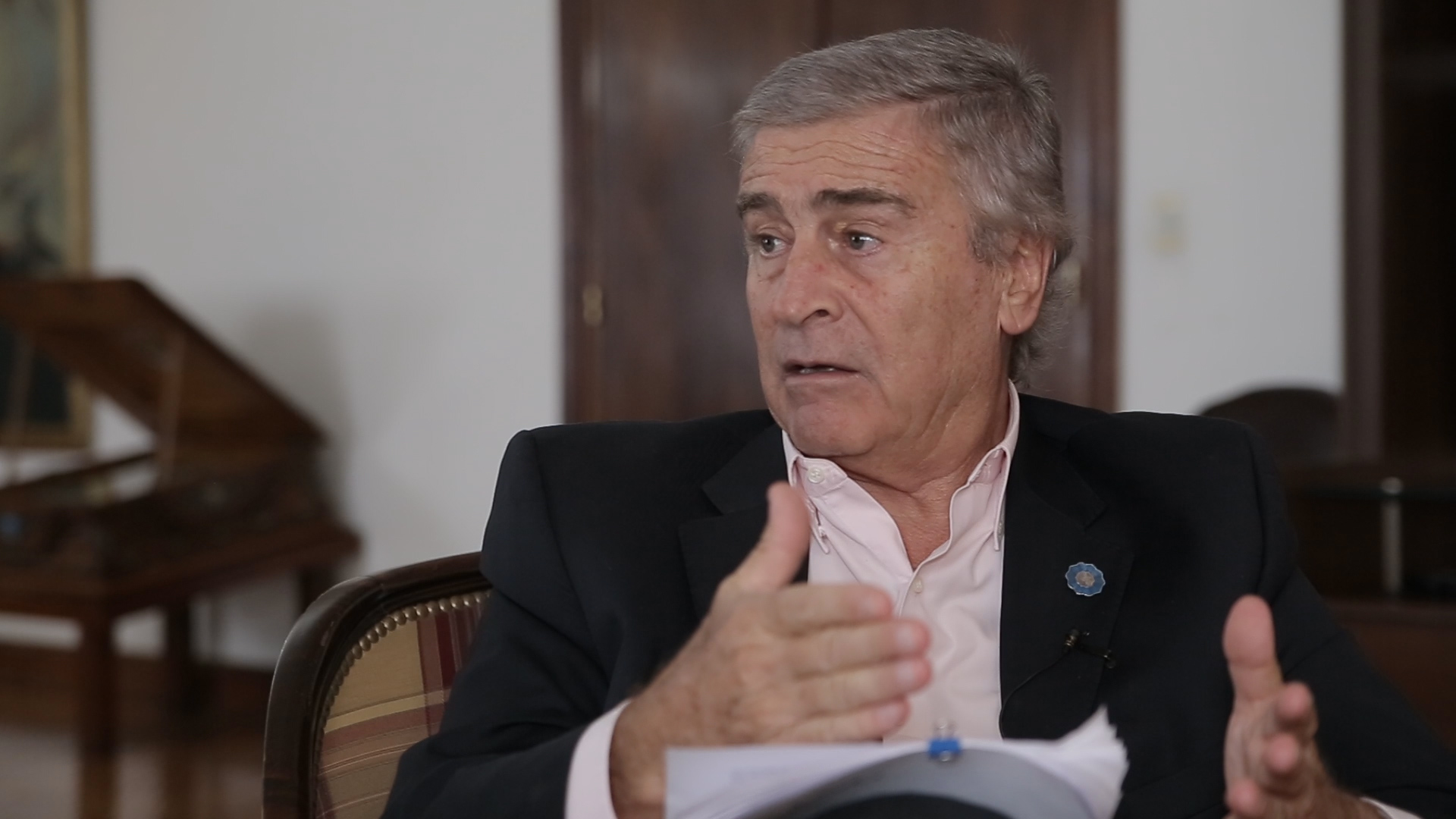 El ministro de Defensa, Oscar Aguad