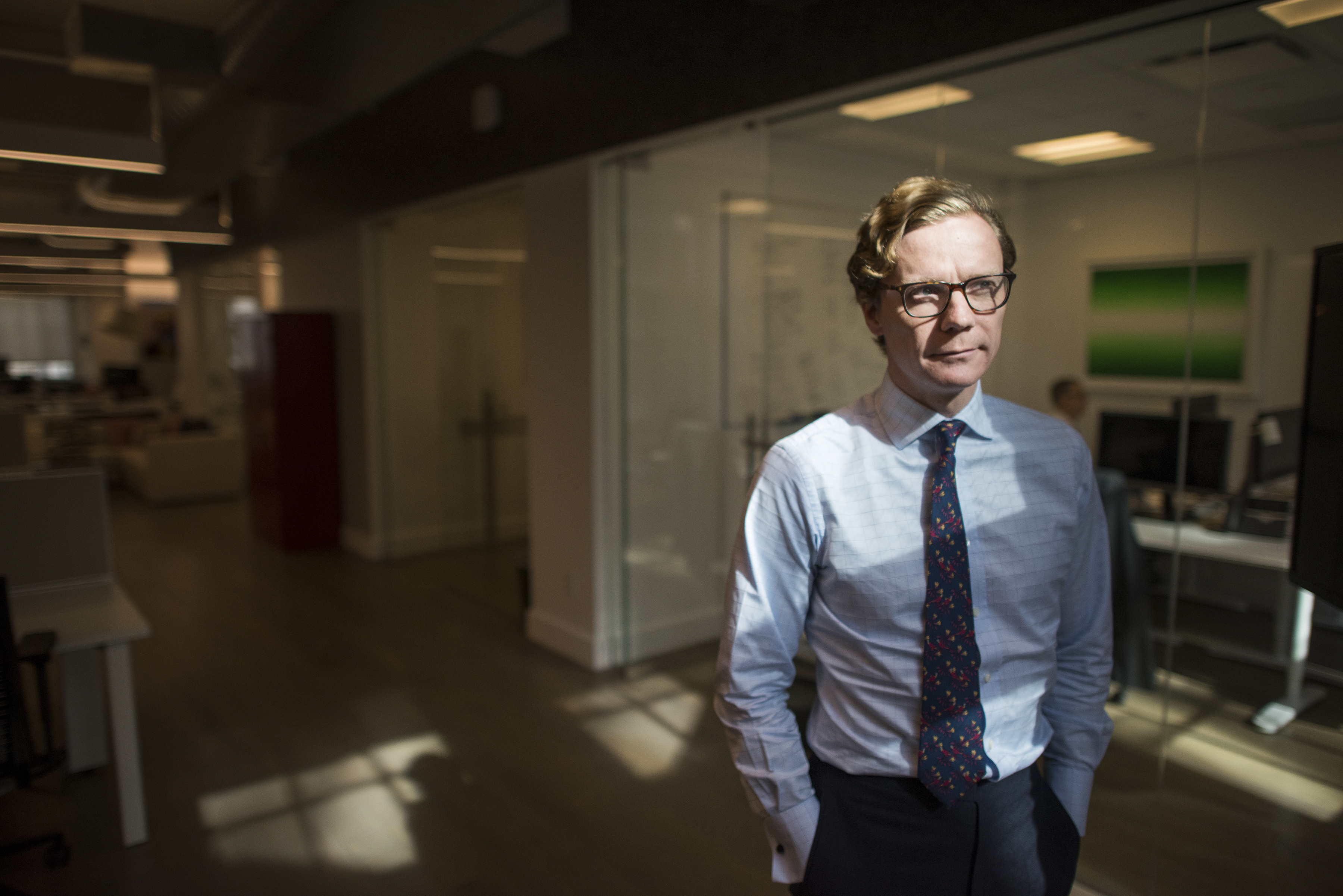Alexander Nix, ex director de Cambridge Analytica (Photo for The Washington Post by Joshua Bright)