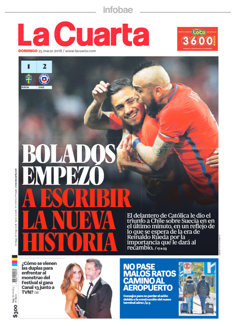 La cuarta, Chile, 25 de marzo de 2018 – Virales La cuarta, Chile, 25 de marzo de 2018 – Virales