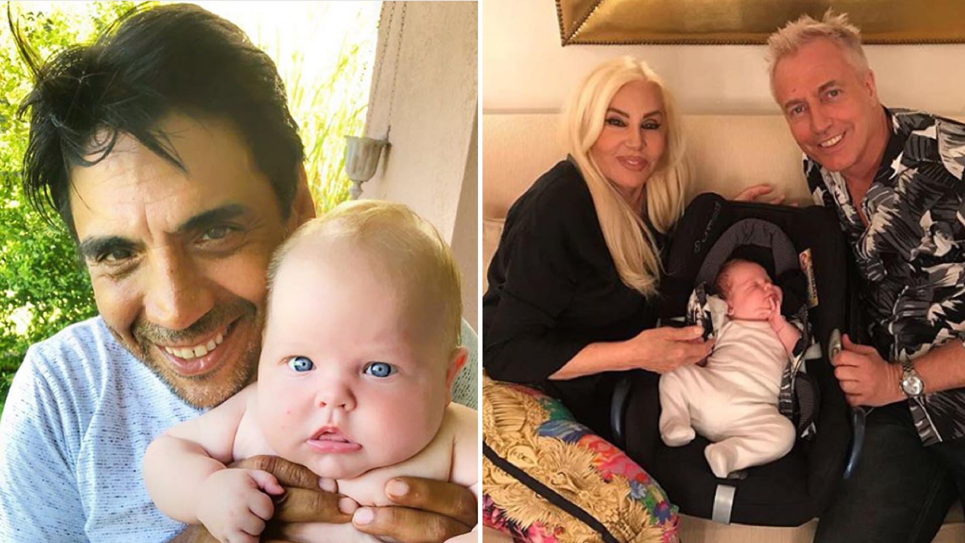 Mirko junto a sus futuros padrinos