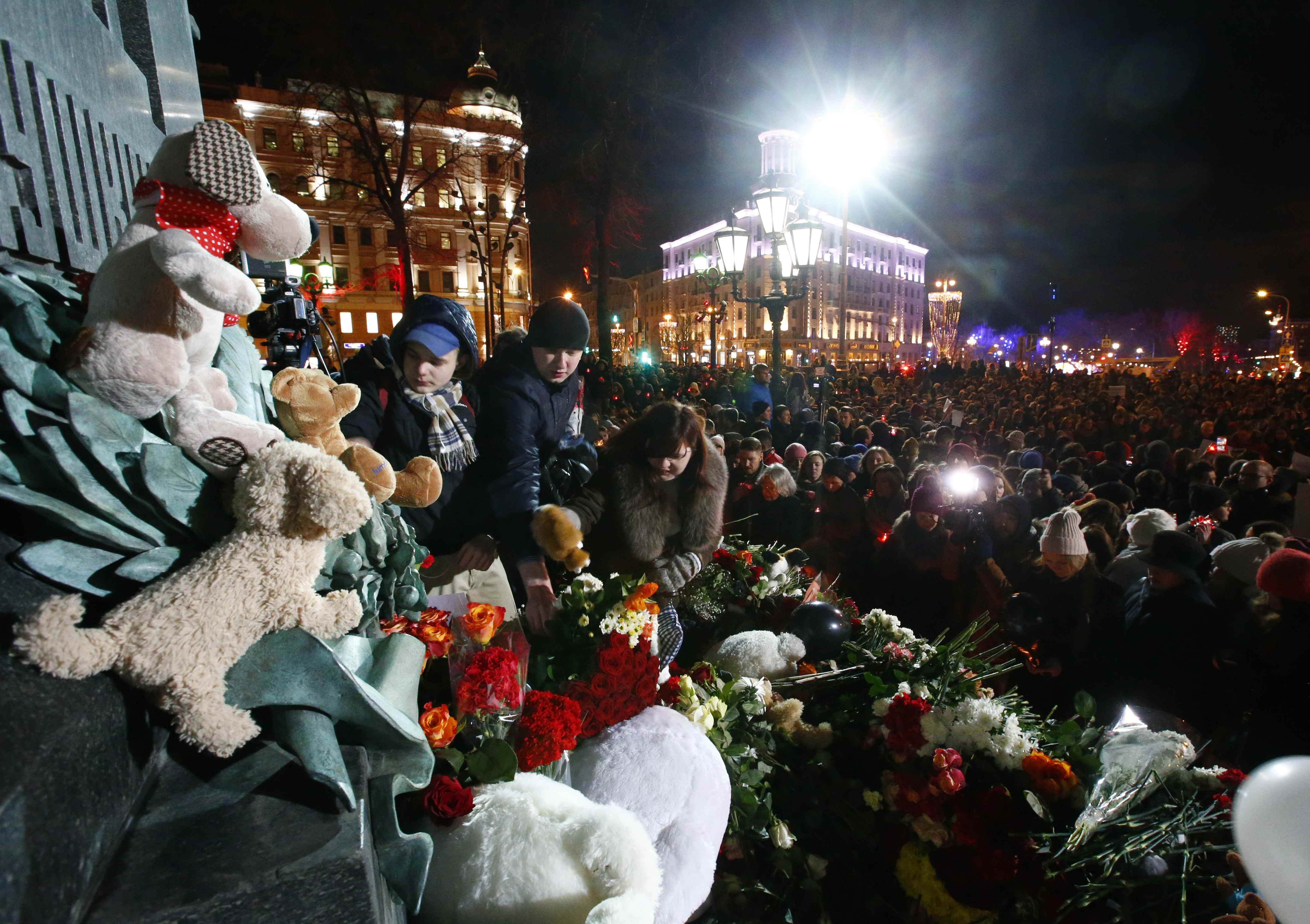 Manifestación en la plaza Pushkin en Moscú, Russia (REUTERS/Sergei Karpukhin)