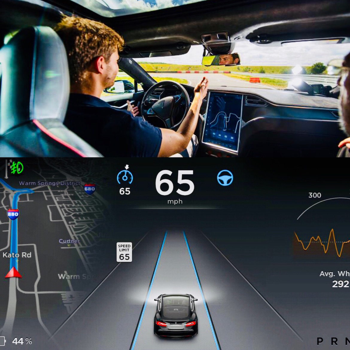El sistema Autopilot permite delegar el control del vehículo a una computadora, pero el fabricante asegura que los conductores deben mantener sus manos sobre el volante