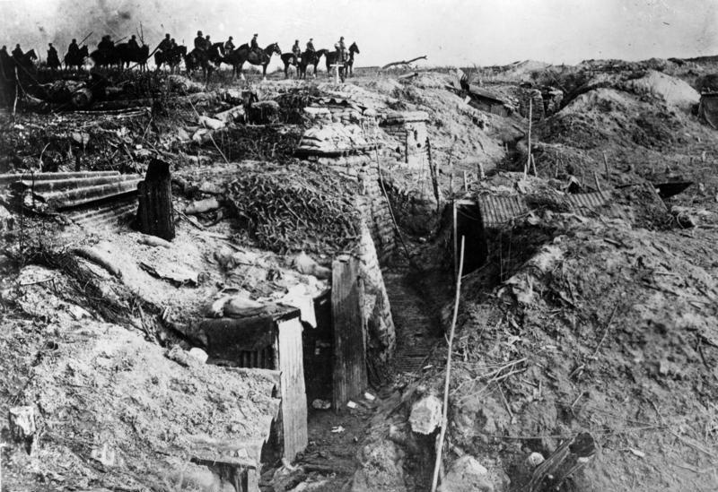 Caballería alemana durante la Primera Guerra Mundial. La derrota provocó el colapso del Imperio Alemán y tuvo enormes efectos en la vida política de los años posteriores