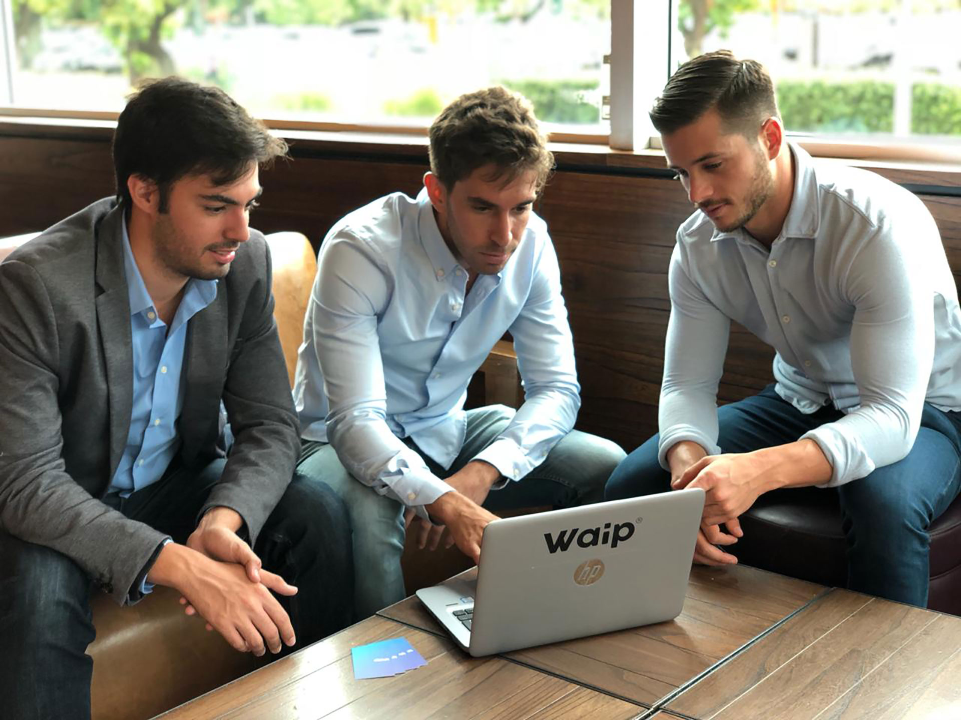 Gastón Abramoff, Ariel Abramoff y Alexis Kovacic, fundadores de Waip