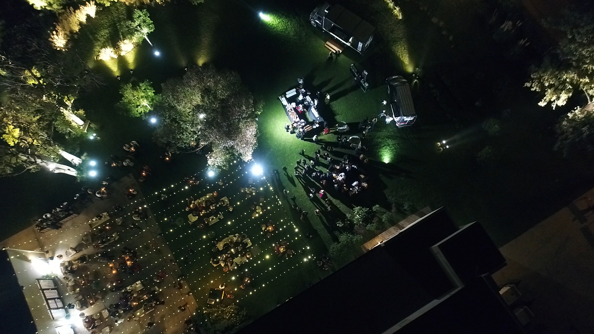 La impomnente vista del lugar, desde el drone de Infobae