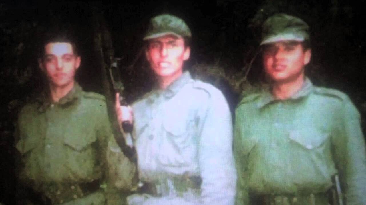 Daniel Massad con sus compañeros del Regimiento 7