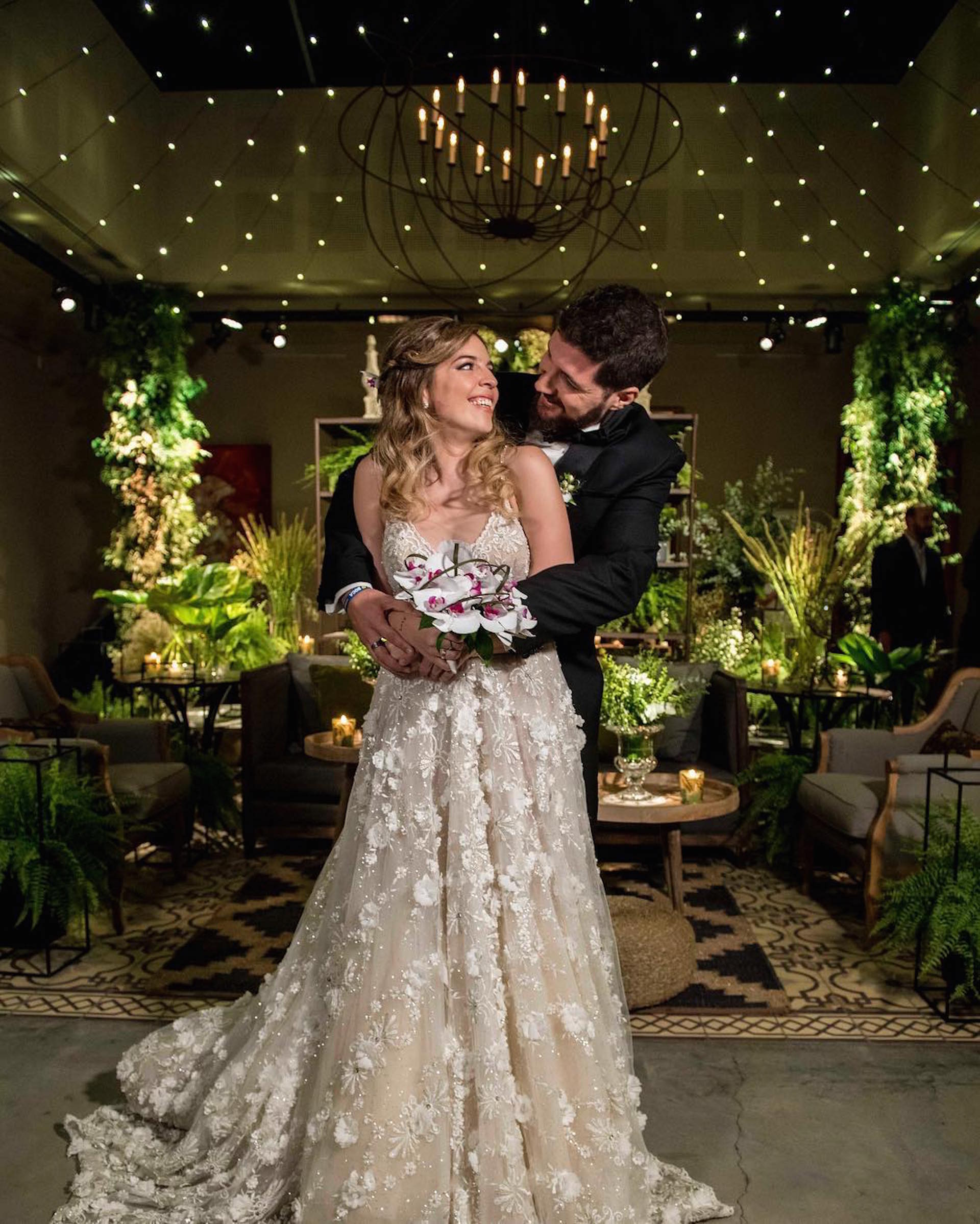 Dalma Maradona y Andres Caldarelli el día de su boda. (Foto Instagram)