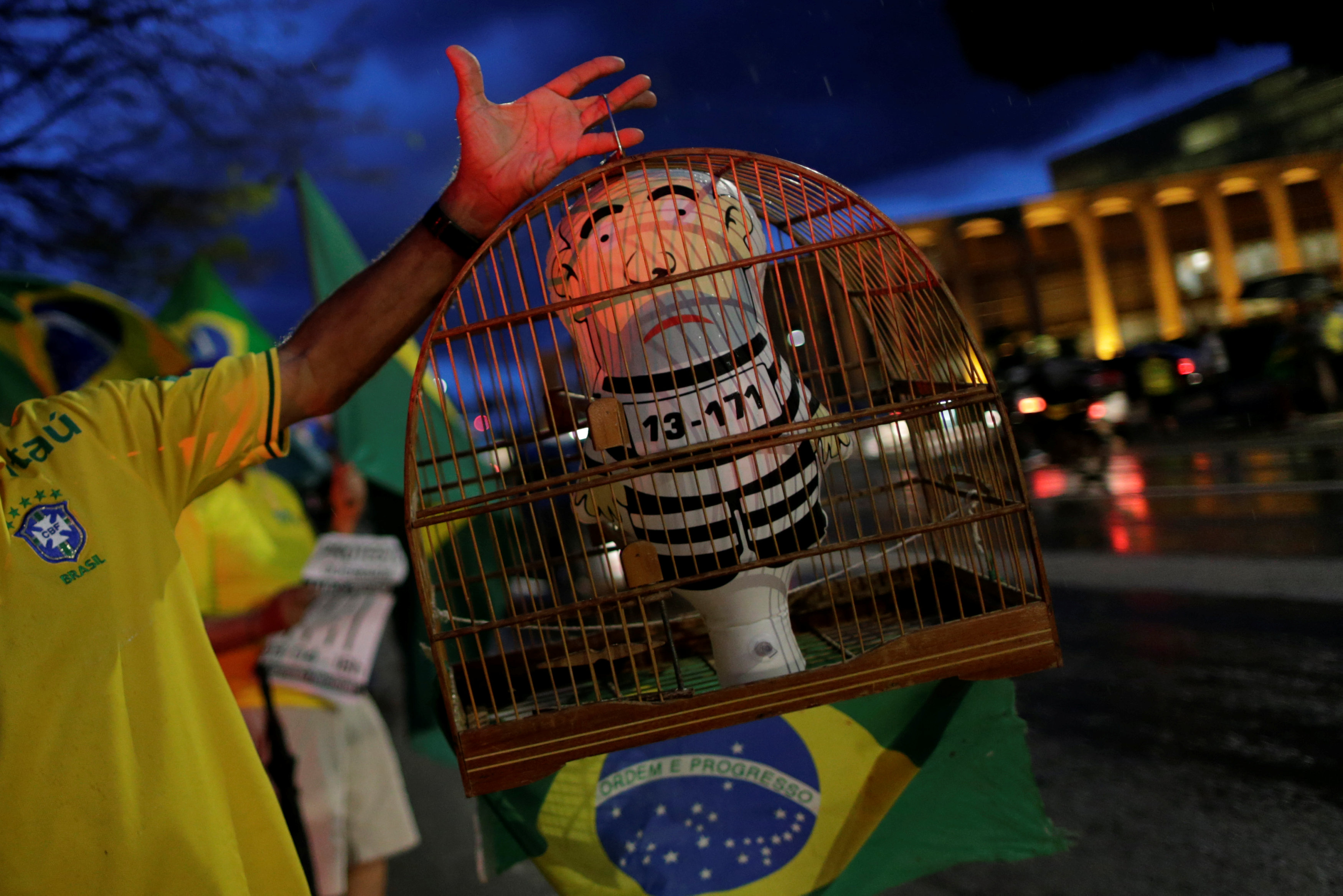 Una manifestación en Brasilia (Reuters/Adriano Machado)