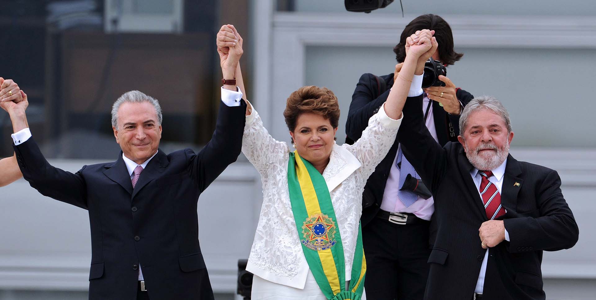 Dilma Rousseff y su vicepresidente, Michel Temer, sucedían a Lula da Silva y José Alencar en la presidencia (AFP Photo/ Evaristo SA)