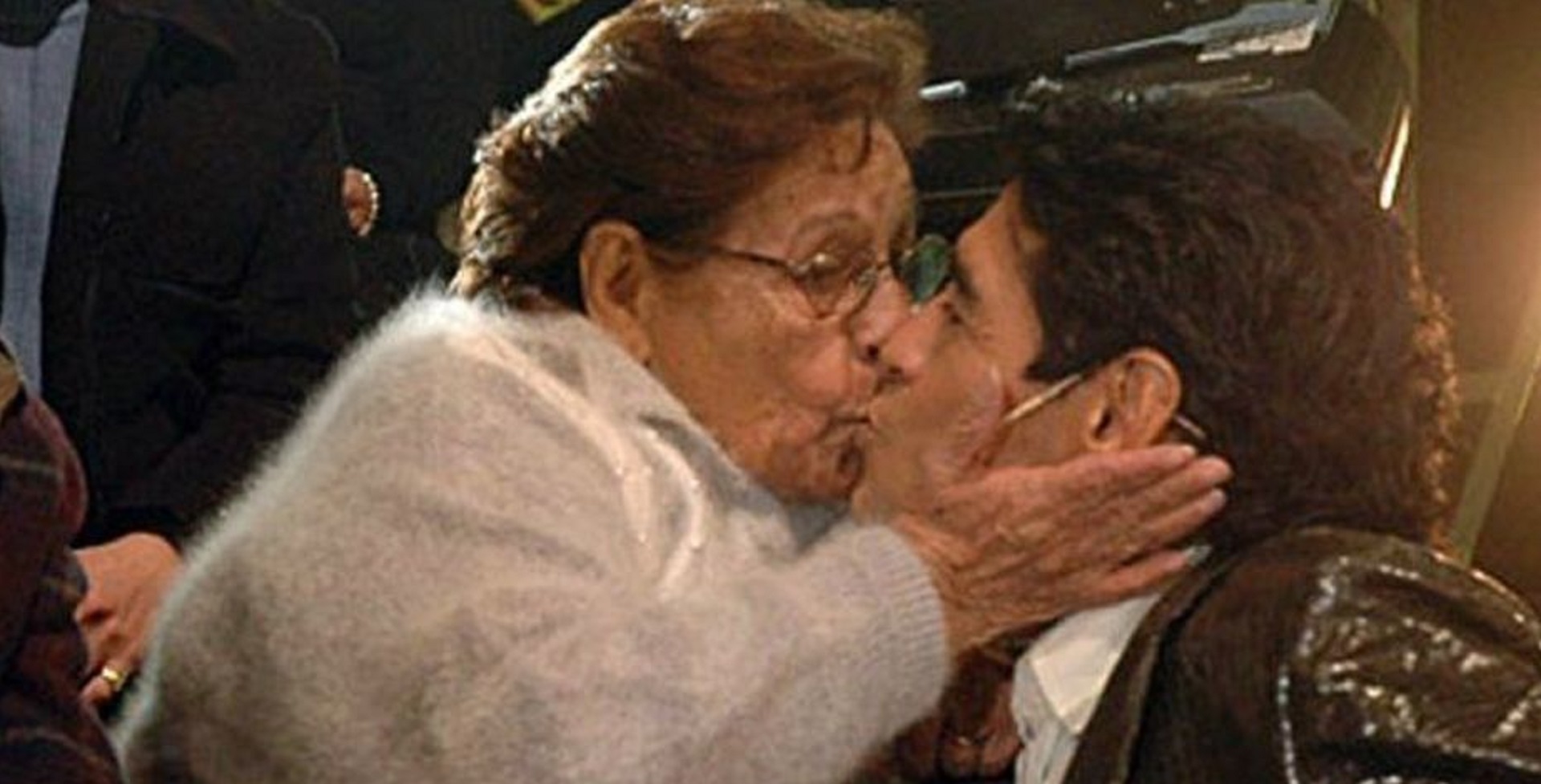 Diego y su mamá en La noche del Diez