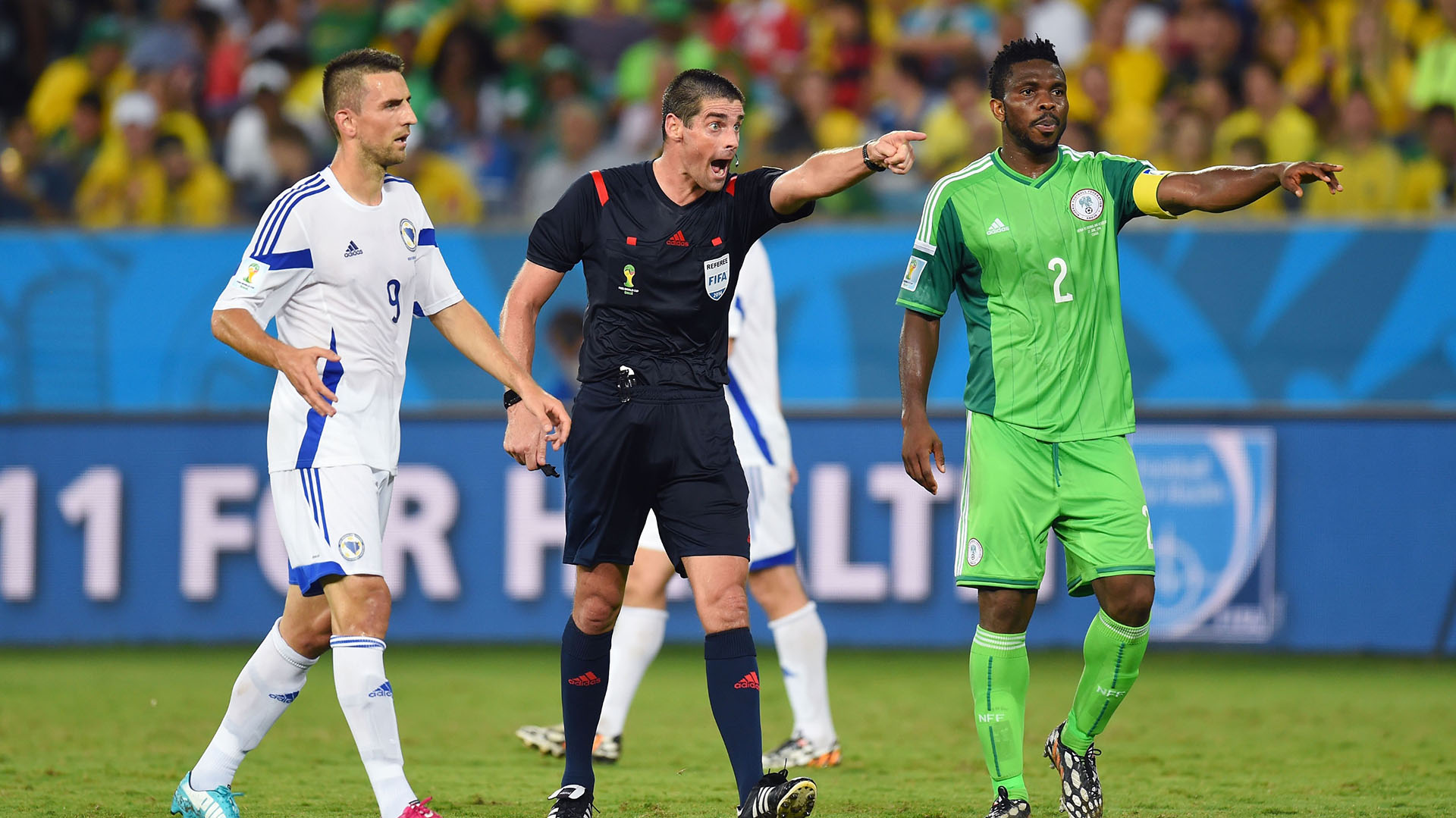 El norteamericano Peter O’Leary dirigió Nigeria-Bosnia y Herzegovina en 2014 (Getty Images)