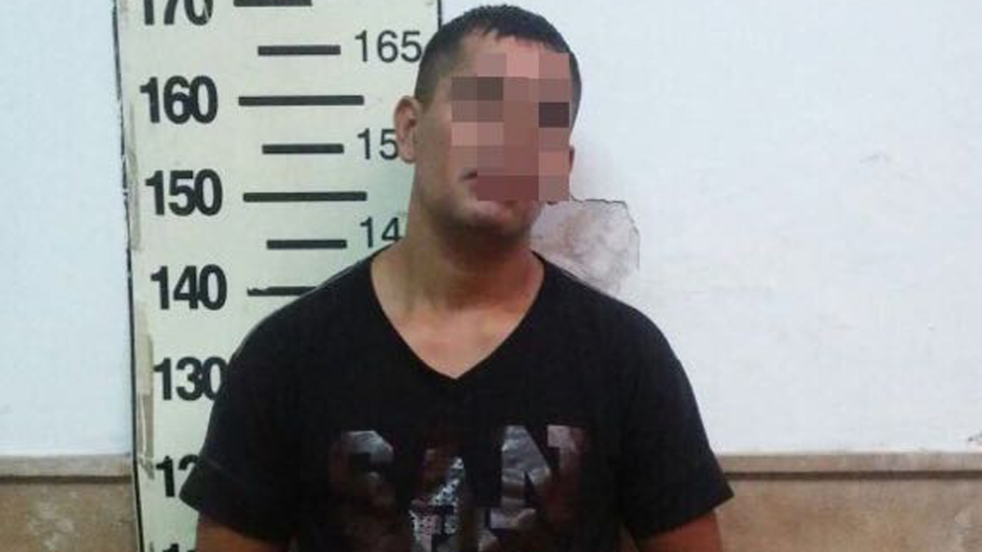 Gastón Oliva tras ser detenido en 2018