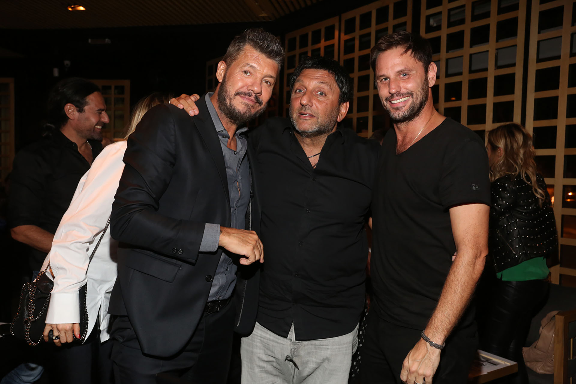 Marcelo Tinelli, Gabriel Hochbaum y Mariano Chihade