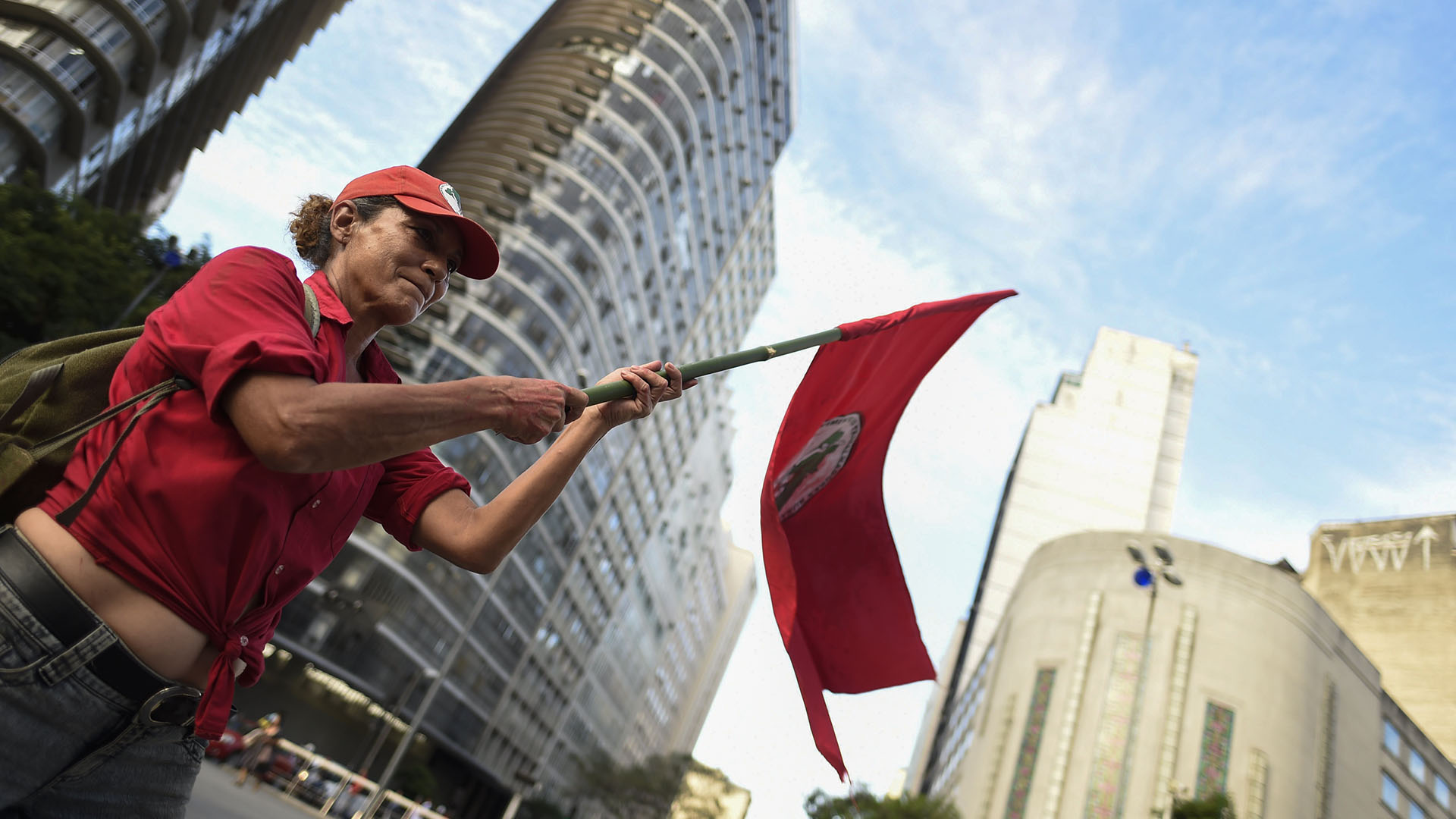Simpatizante de Lula en Río. (AFP PHOTO / DOUGLAS MAGNO)