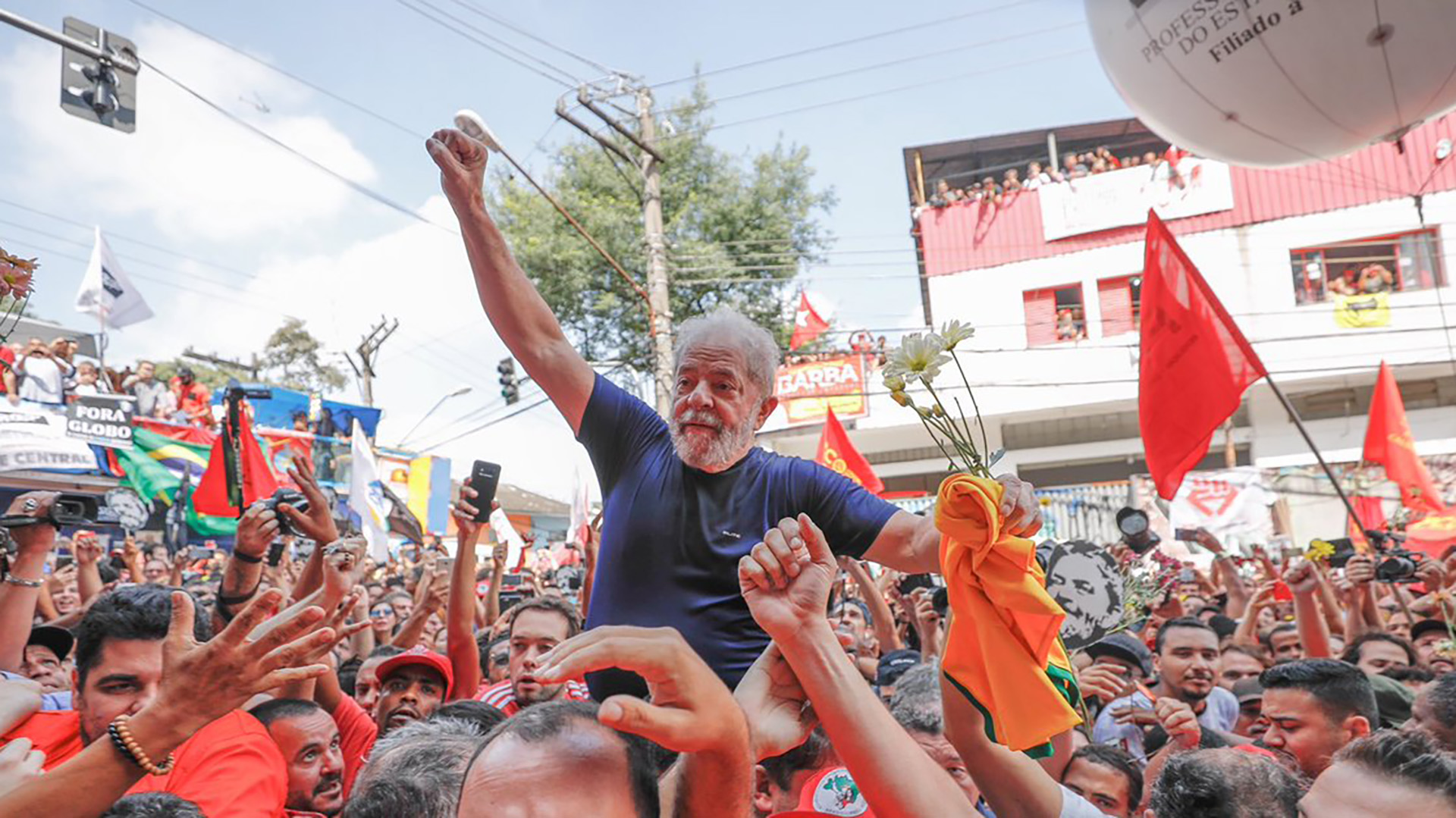 Lula antes de ingresar a prisión. (Ricardo Stuckert)