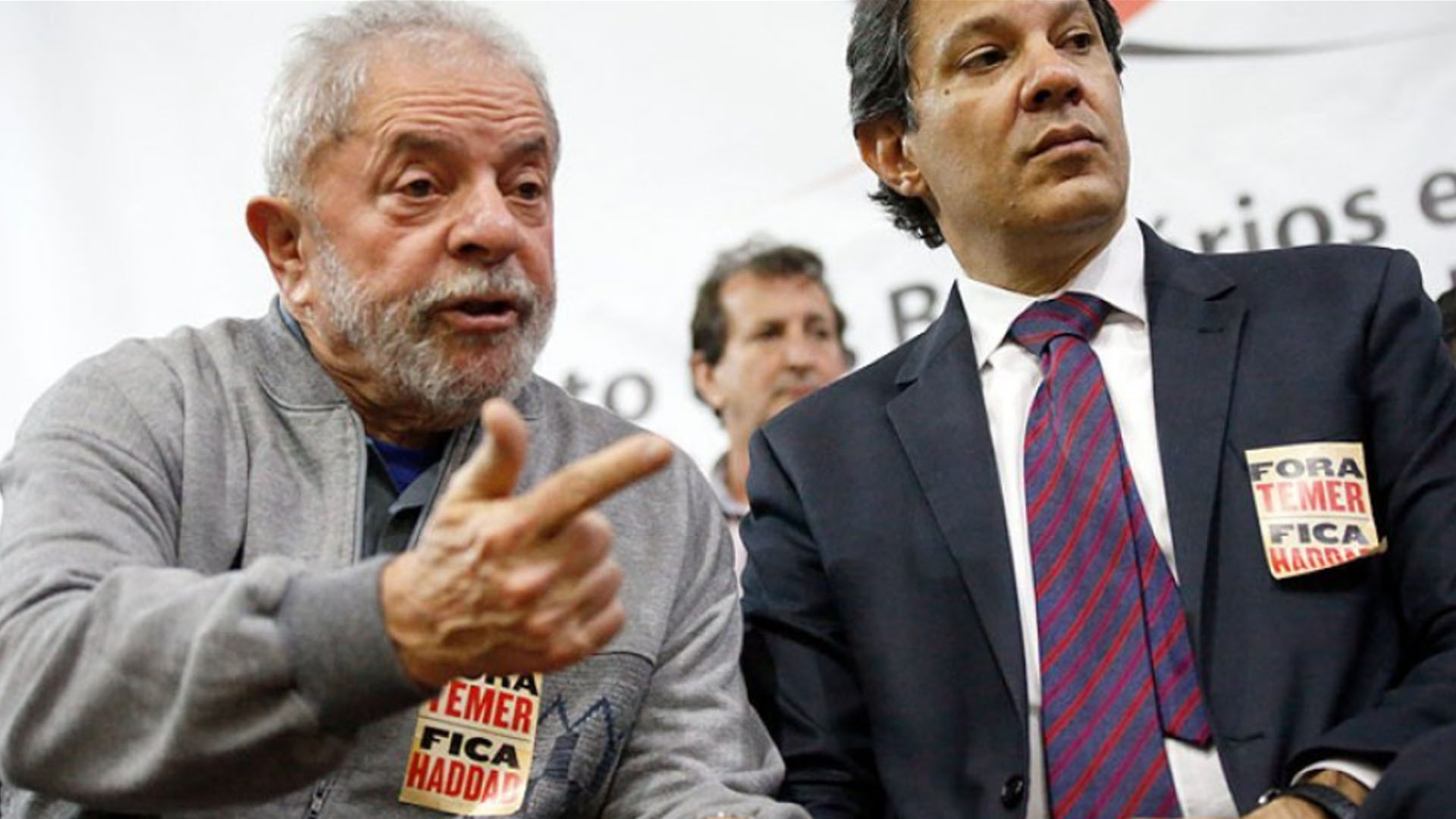 Lula junto a Fernando Haddad