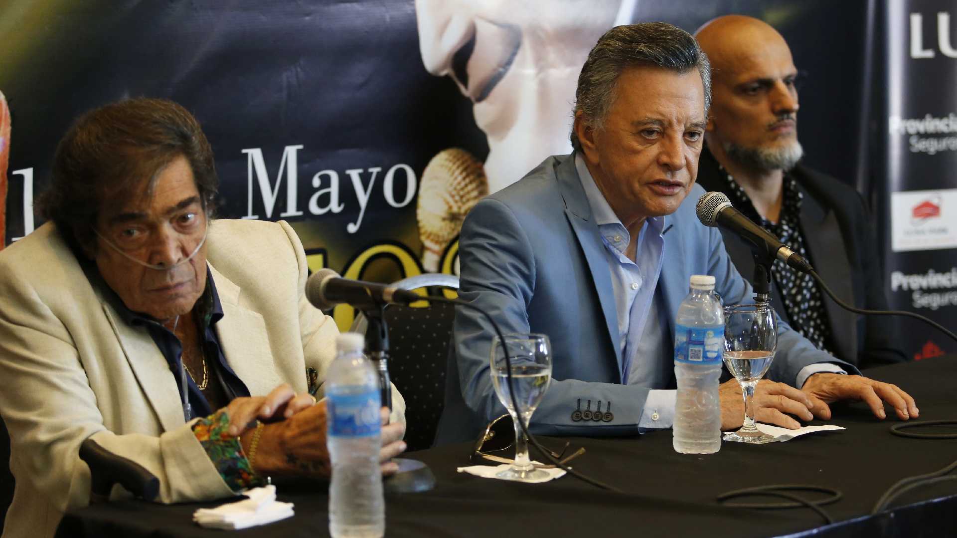 Cacho Castaña junto a Ramón “Palito” Ortega y Guillermo Marín