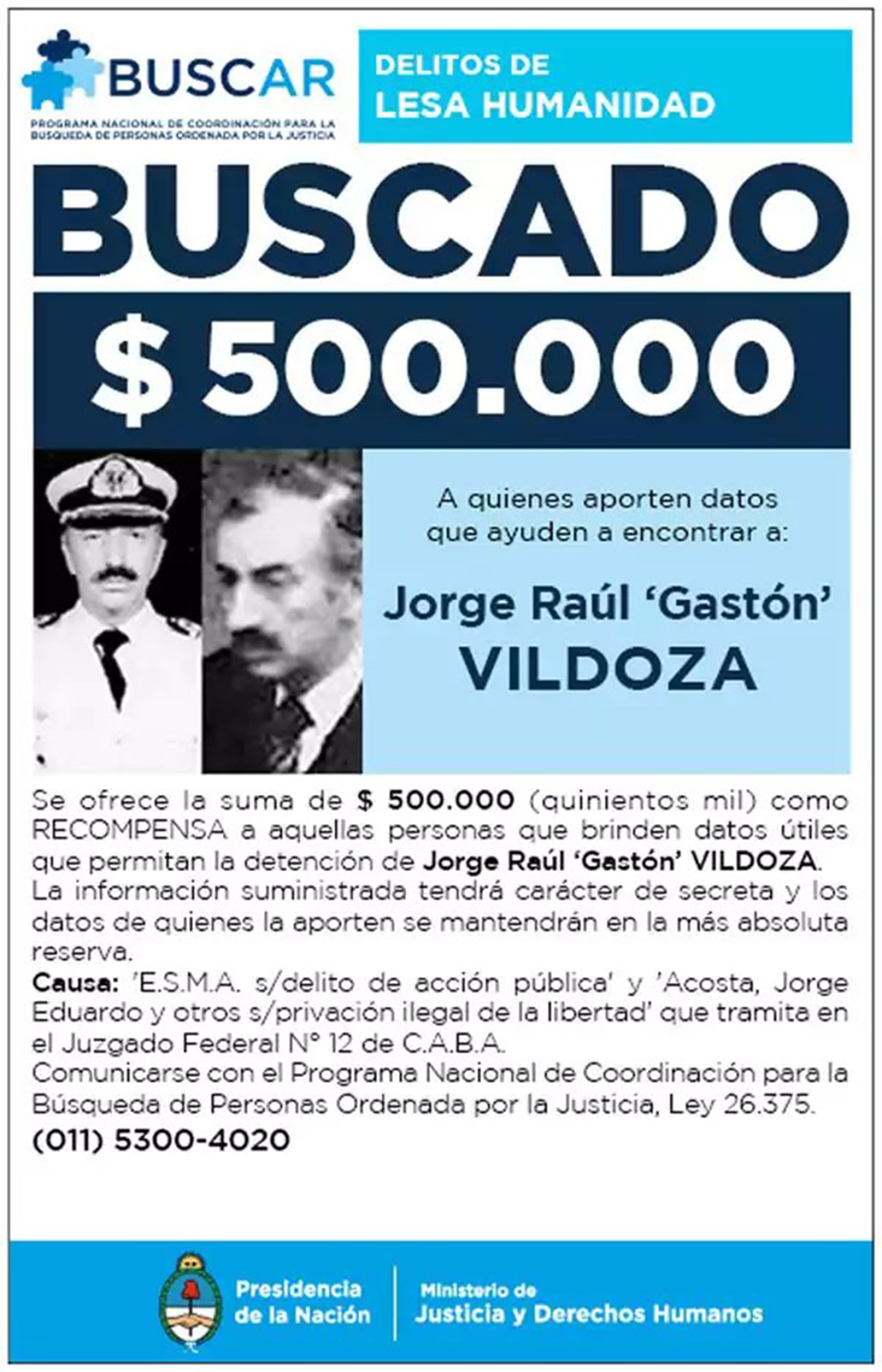 La justicia nunca pudo certificar la muerte de Vildoza