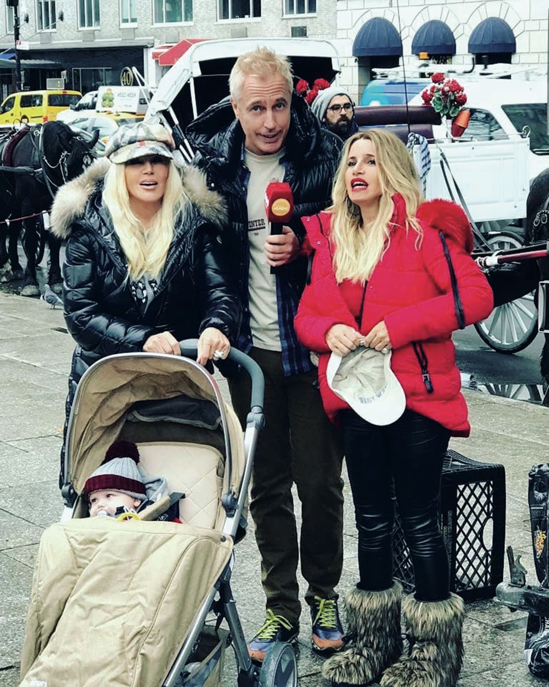 Durante dos días, Susana, Marley y Mirko pasearon –entre otros sitios emblemáticos de Manhattan– por el Central Park. Fue ahí donde grabaron un gag junto a Florencia Peña. La actriz hizo escala en Nueva York antes de emprender rumbo a Montreal, Canadá, donde acompañará al conductor en la segunda entrega de Por el mundo (Telefe), el próximo domingo 15.