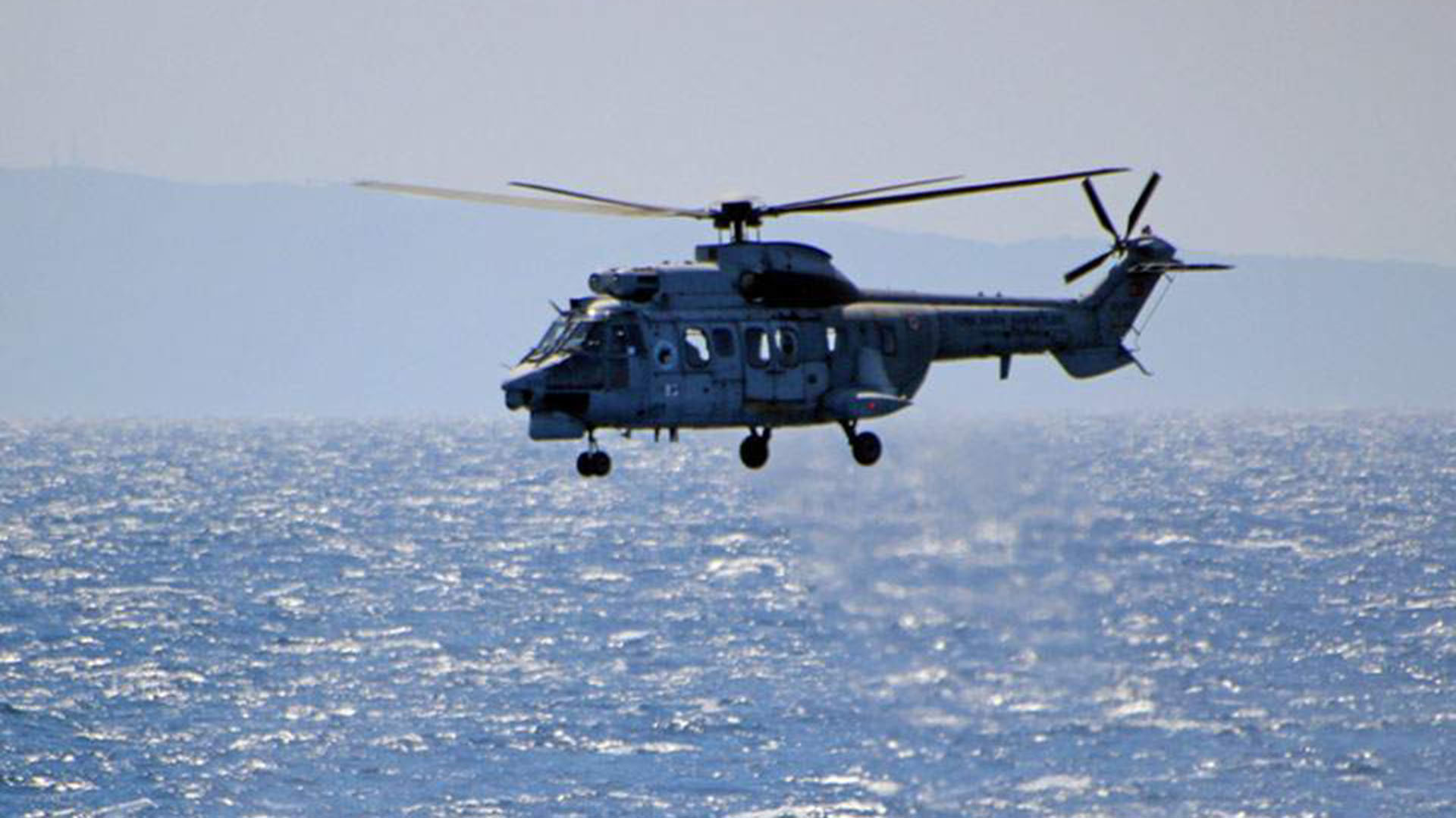Un helicóptero similar al que habría volado cerca de la frontera griega