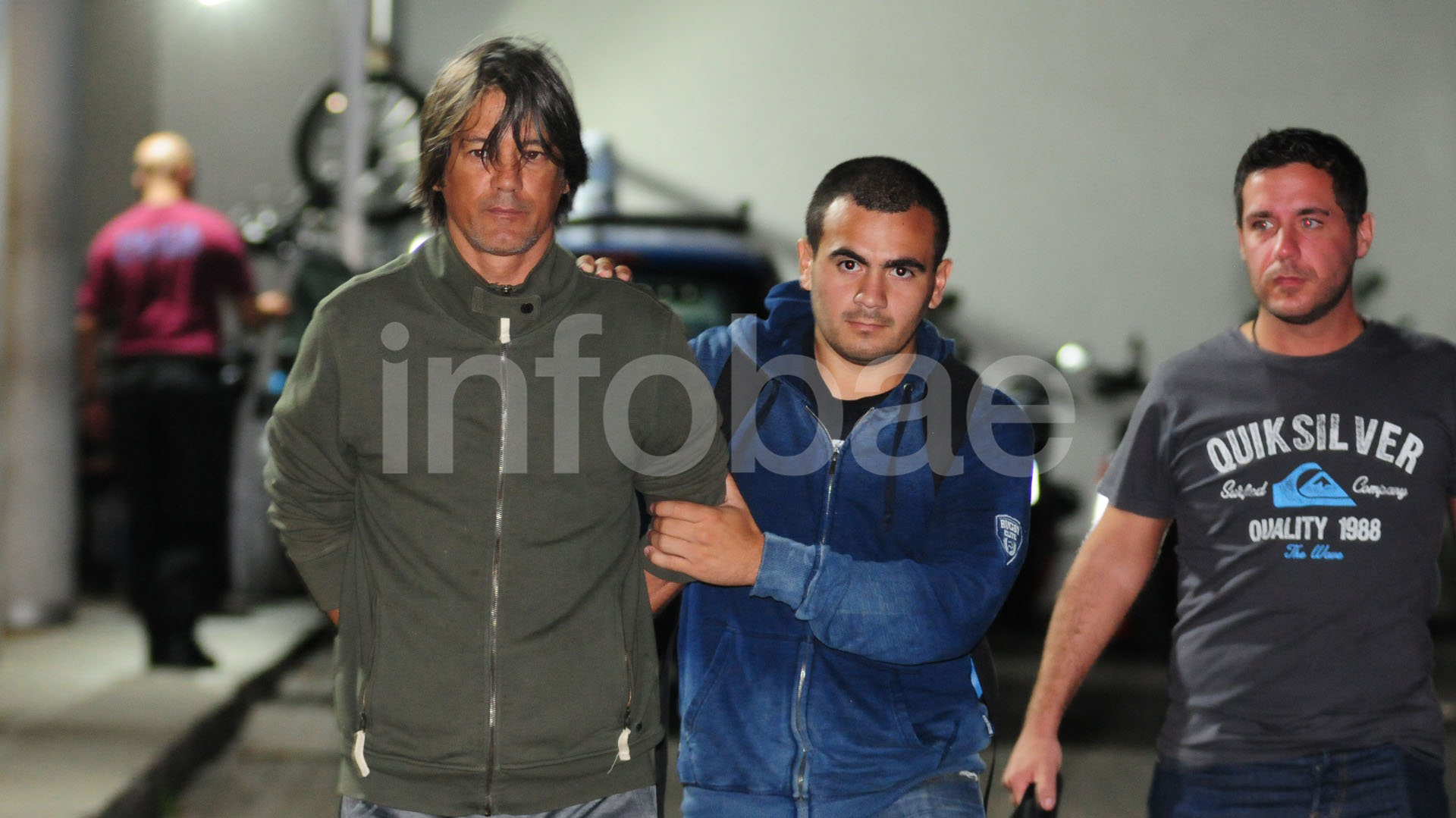 Blaksley, el miércoles por la mañana, al ser trasladado a Comodoro Py. (Maximiliano Luna)