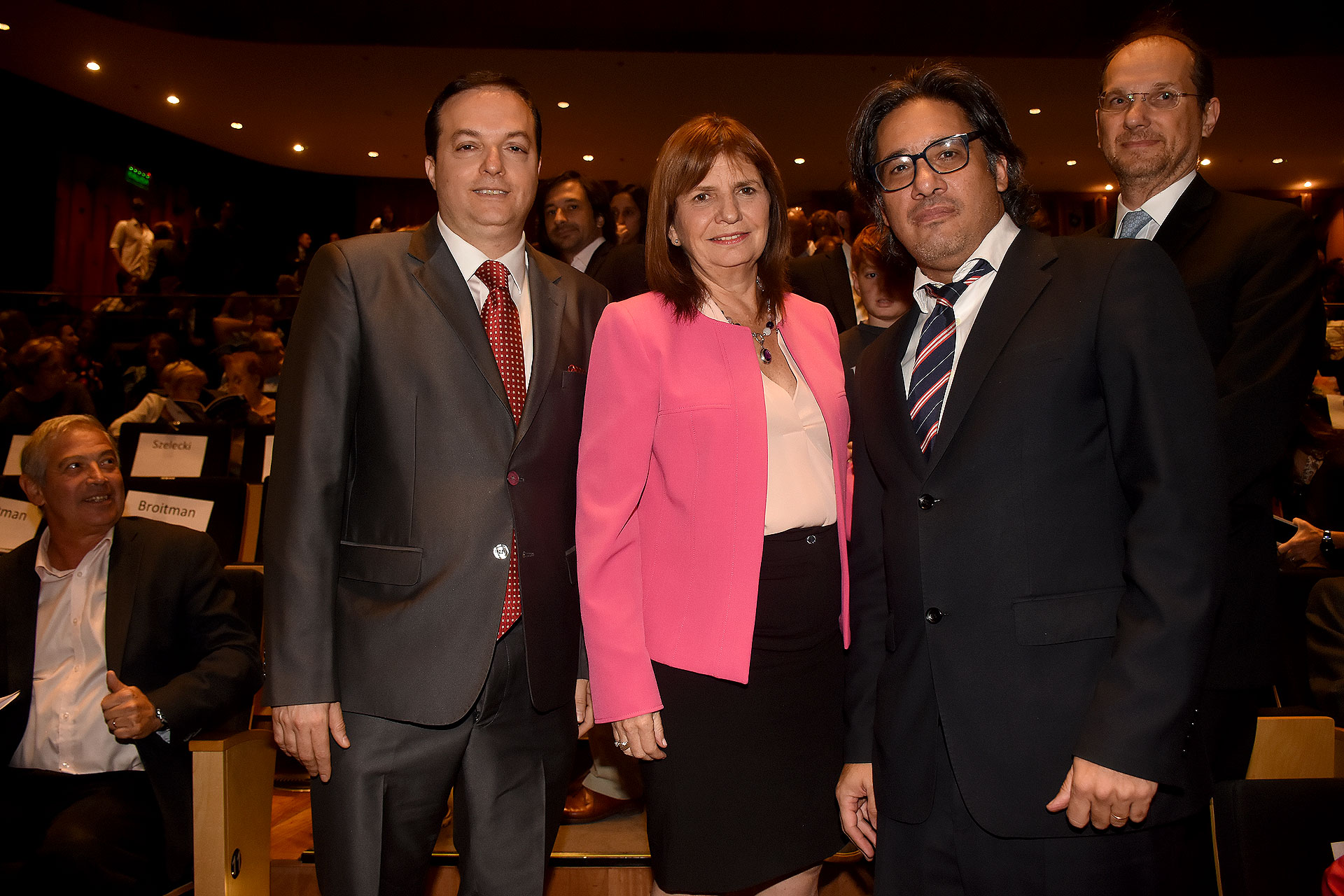 Ariel Cohen Sabban, Patricia Bullrich y Germán Garavano