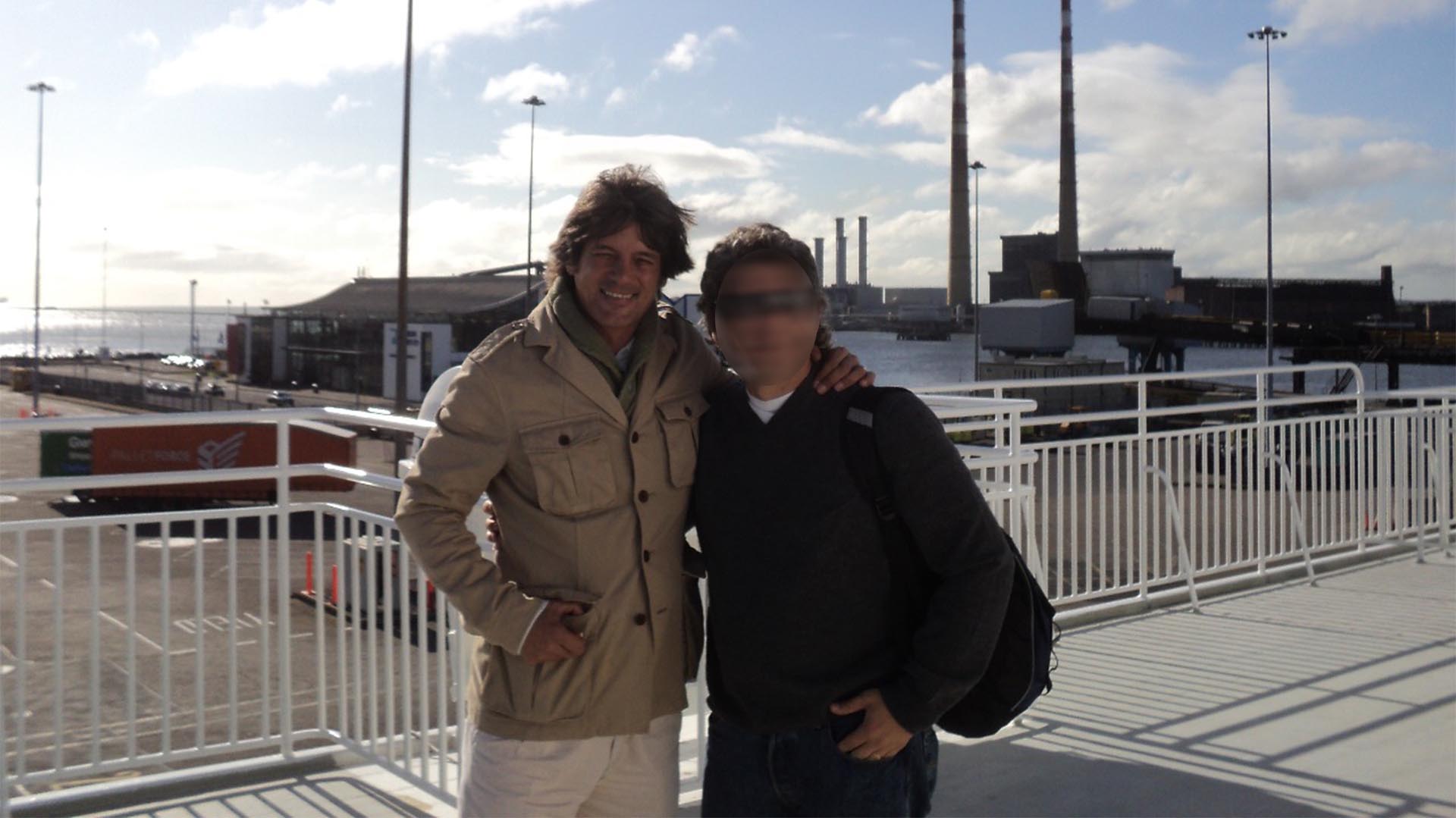 2012: Blaksley y amigo en Irlanda.