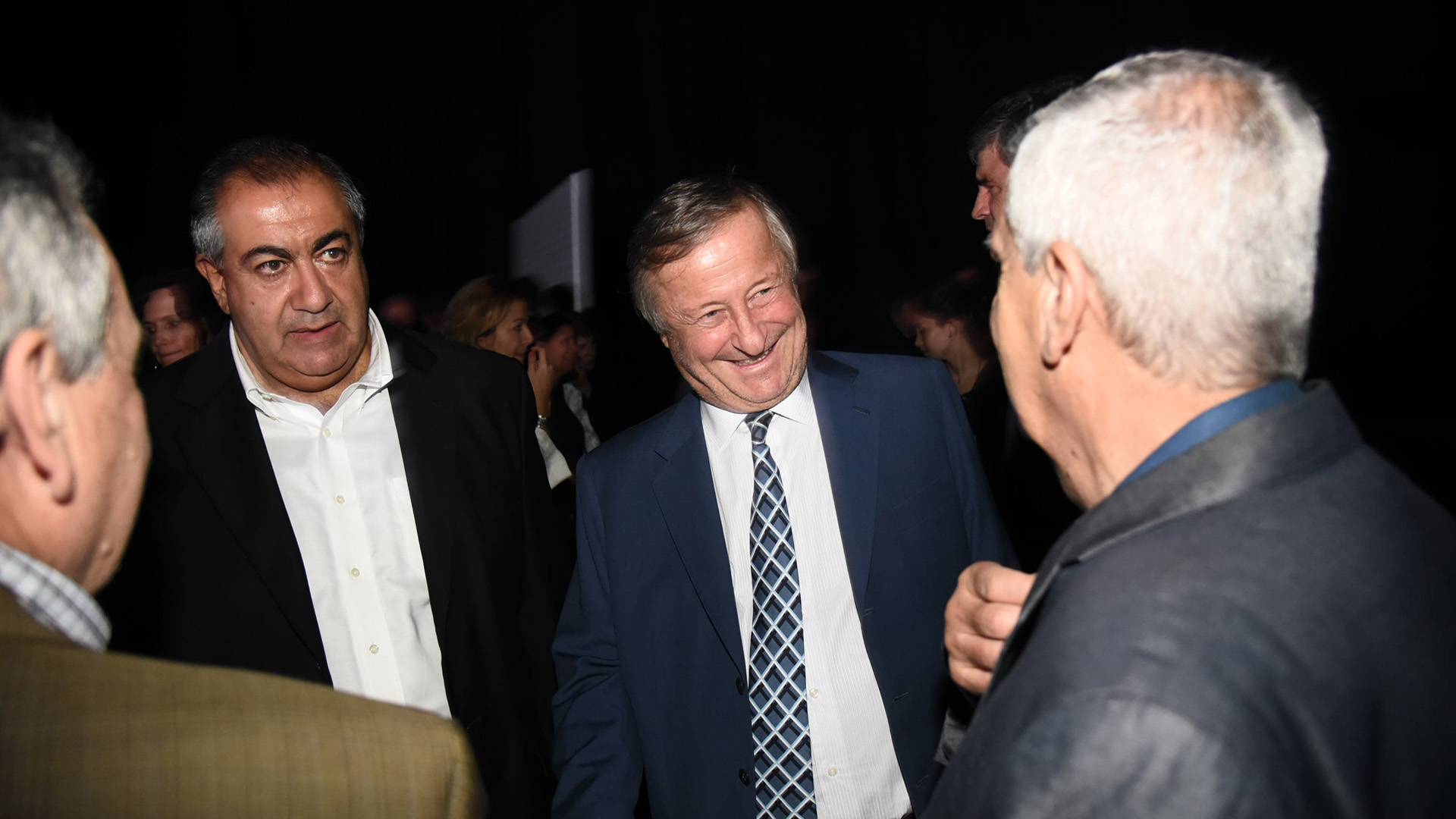 El presidente de Fiat Argentina, Cristiano Rattazzi, junto a Héctor Daer, José Luis Lingeri y Juan Carlos Schmid