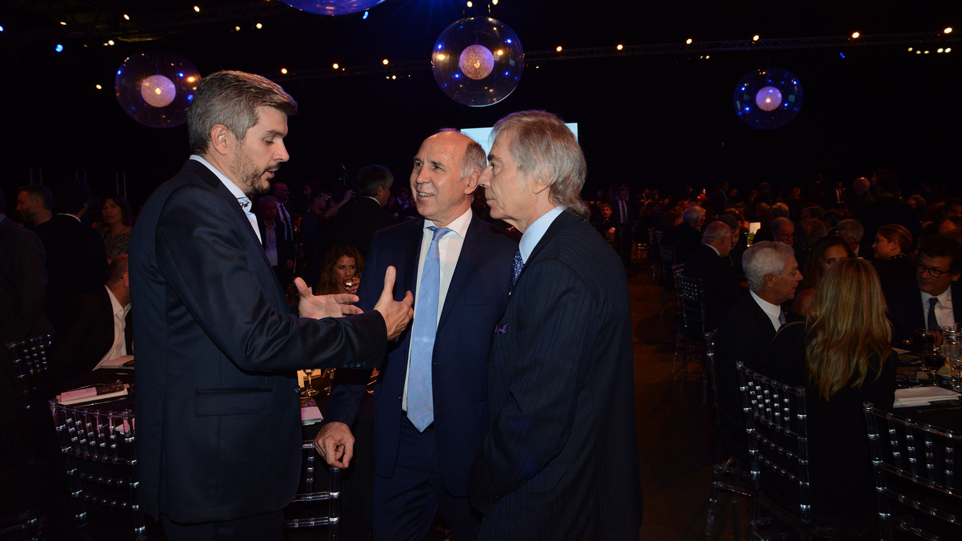 Marcos Peña, Ricardo Lorenzetti y Charlie Blaquier