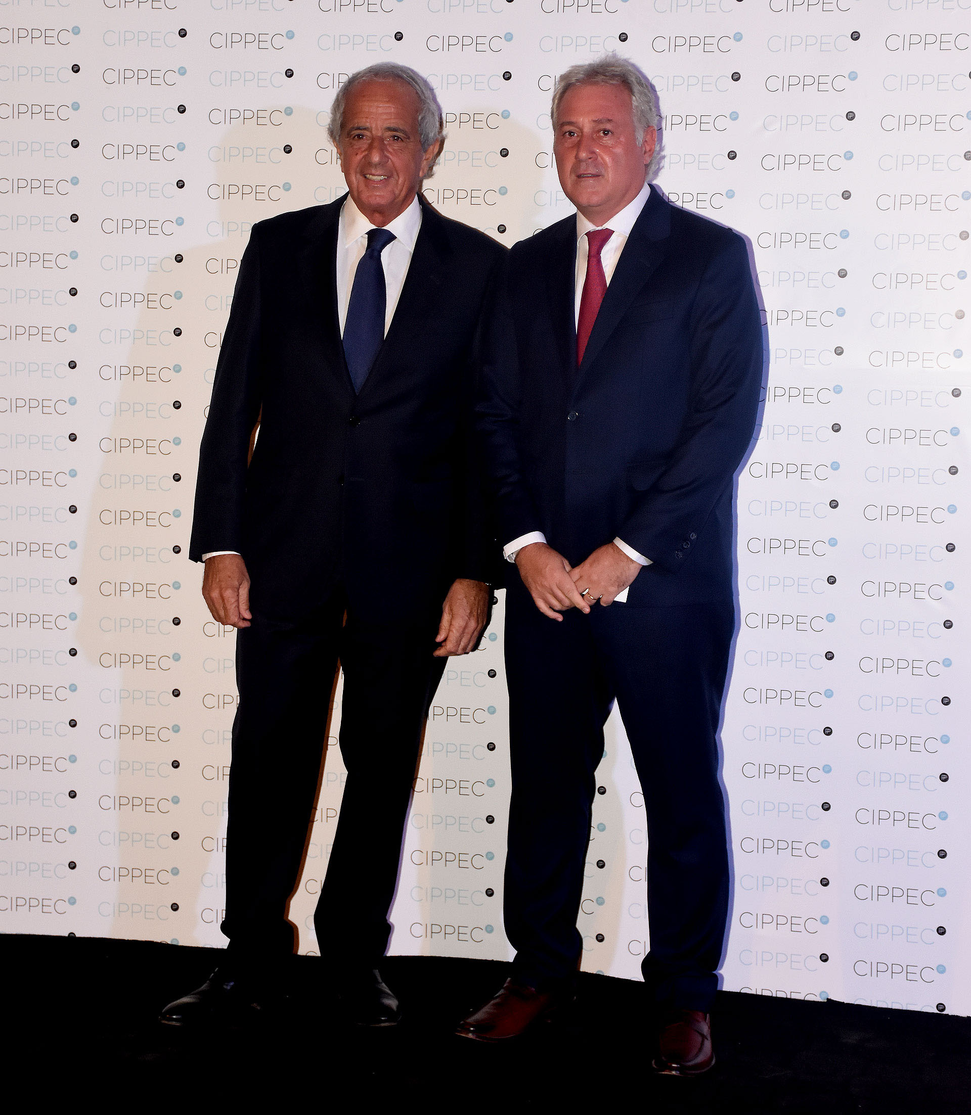 Rodolfo D’Onofrio, presidente de River Plate y Matías Patanian