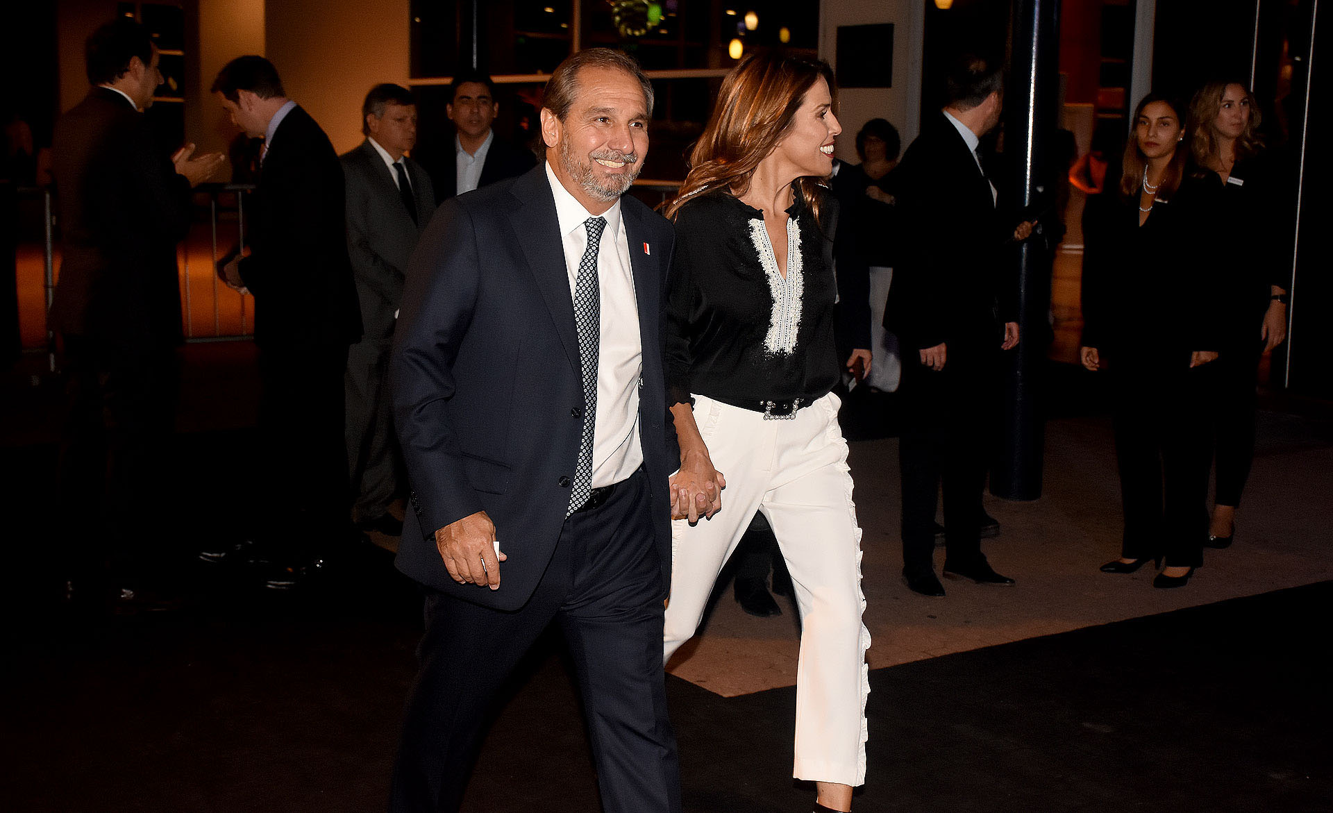 Nicolás Caputo, cónsul general de Singapur en la Argentina, y su mujer Agustina Lhez